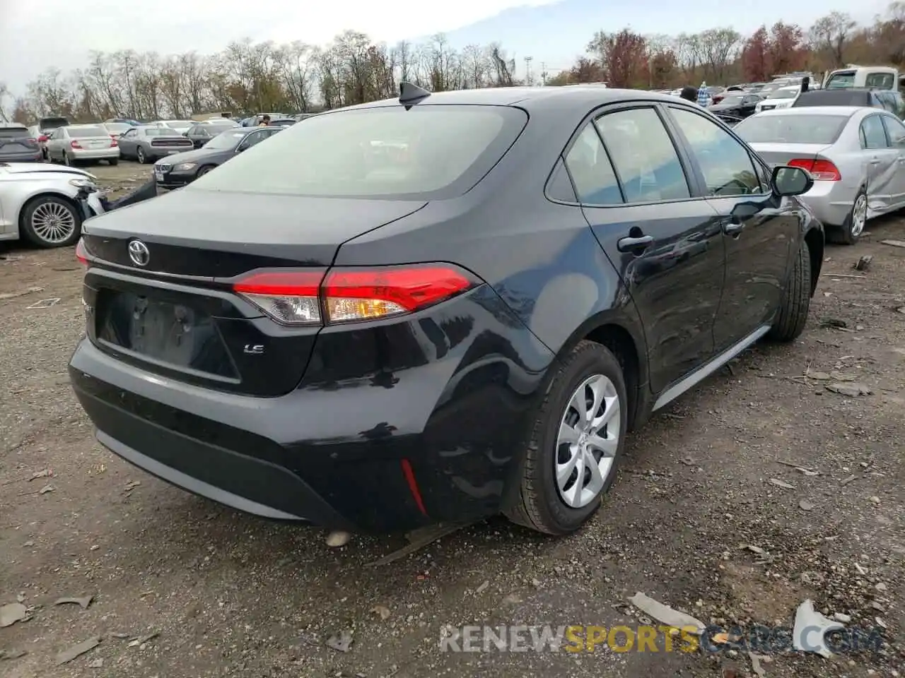 4 Photograph of a damaged car JTDEPRAE6LJ047807 TOYOTA COROLLA 2020