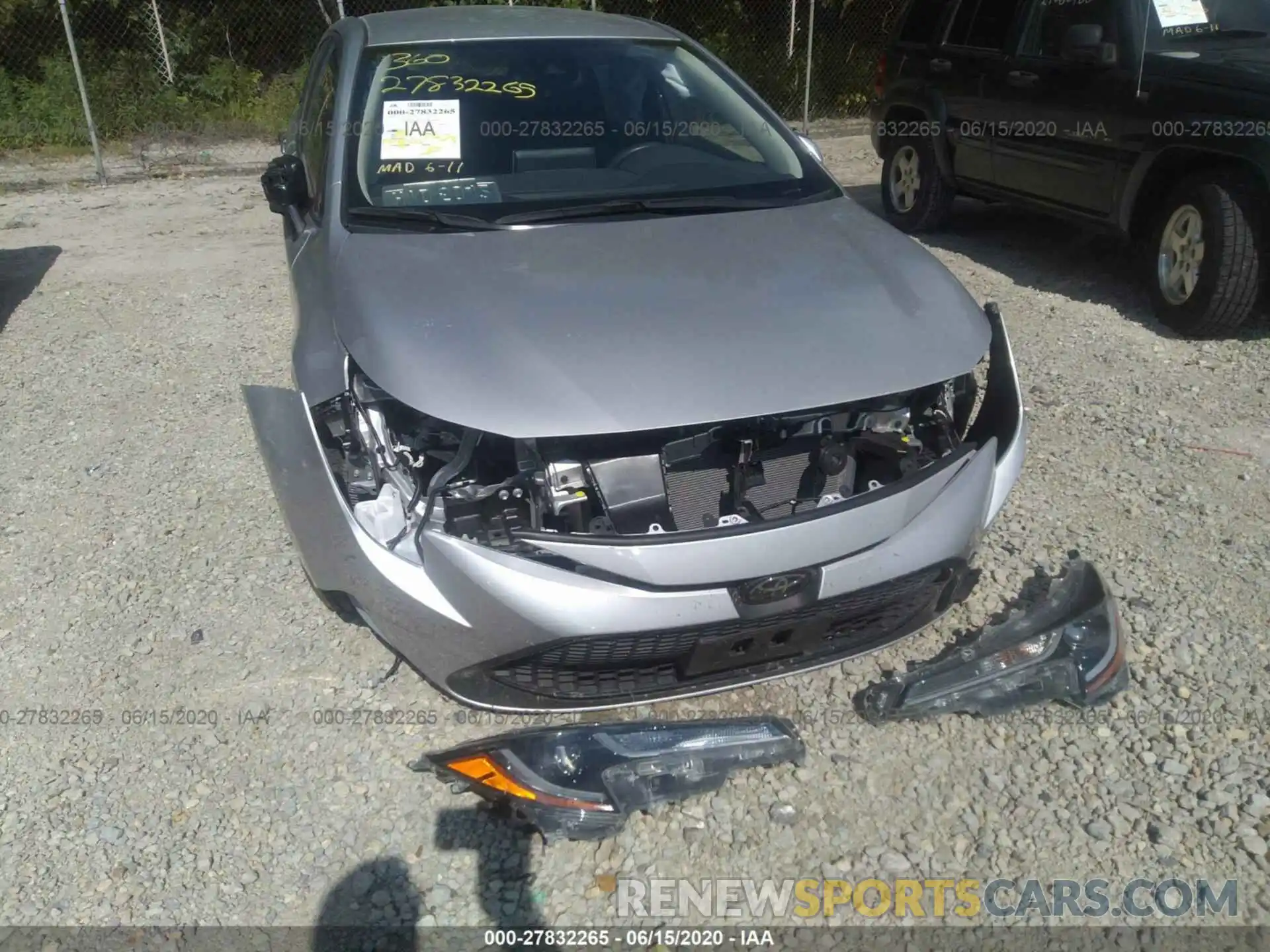 6 Фотография поврежденного автомобиля JTDEPRAE6LJ048178 TOYOTA COROLLA 2020