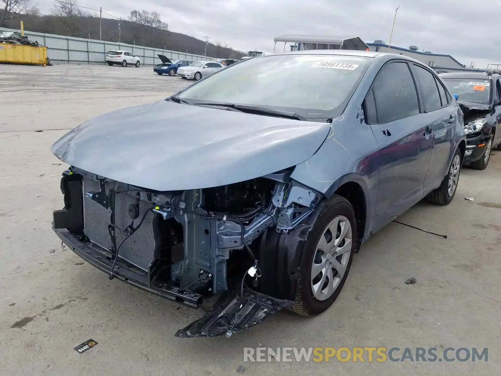 2 Photograph of a damaged car JTDEPRAE6LJ048200 TOYOTA COROLLA 2020