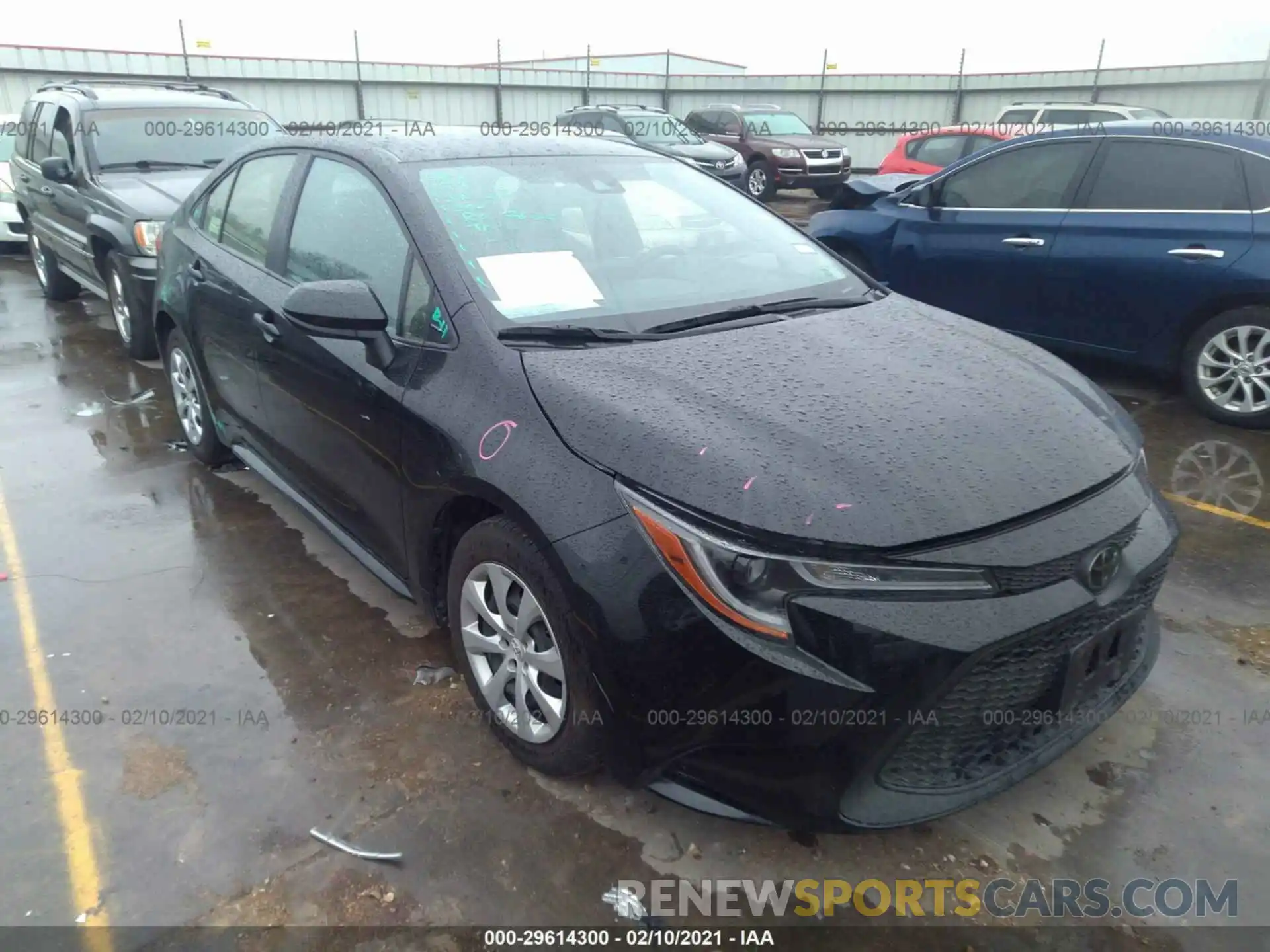 1 Photograph of a damaged car JTDEPRAE6LJ048388 TOYOTA COROLLA 2020