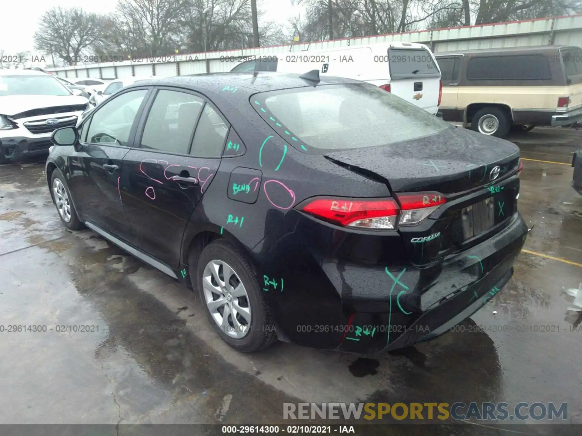 3 Photograph of a damaged car JTDEPRAE6LJ048388 TOYOTA COROLLA 2020