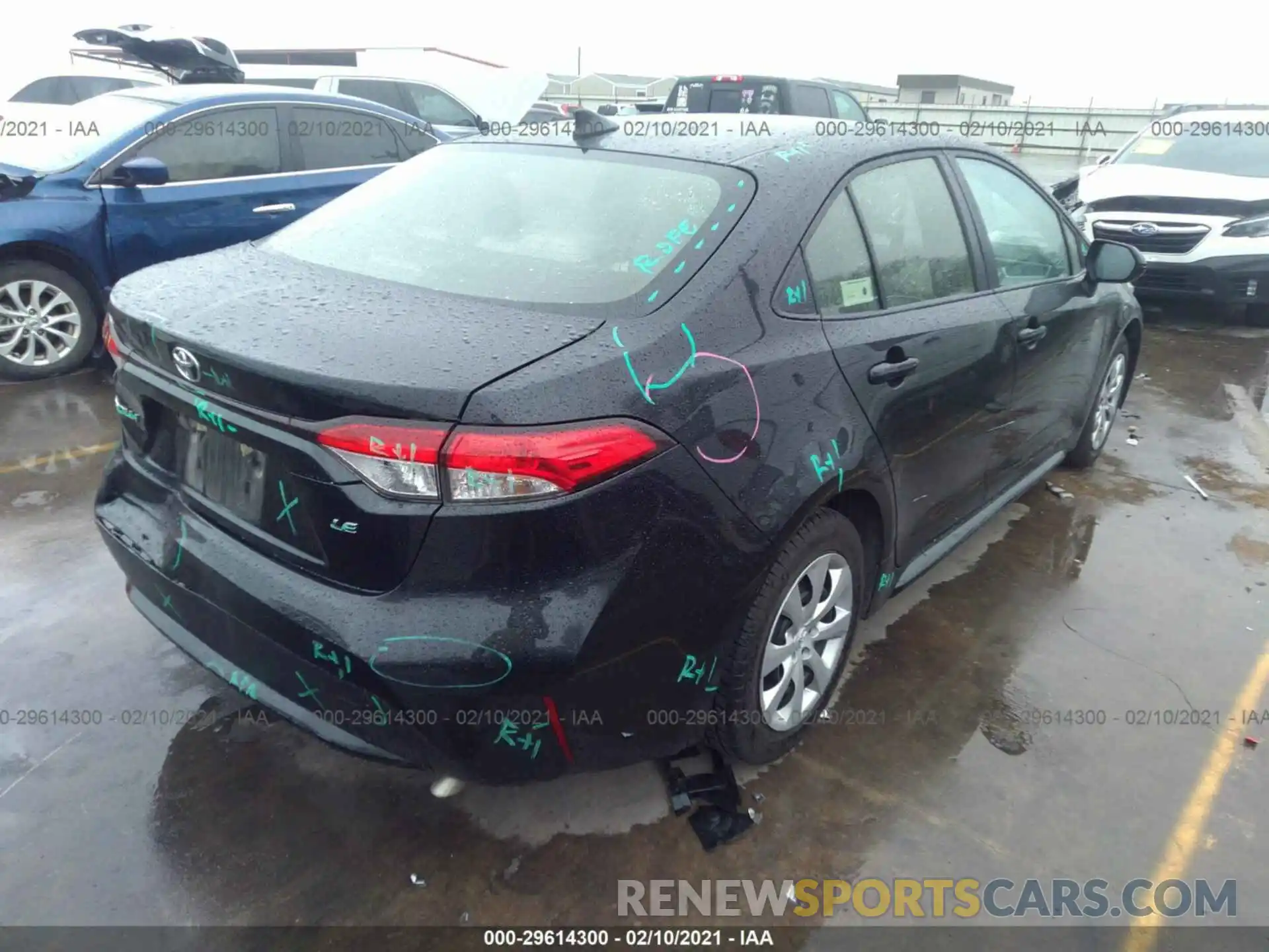 4 Photograph of a damaged car JTDEPRAE6LJ048388 TOYOTA COROLLA 2020