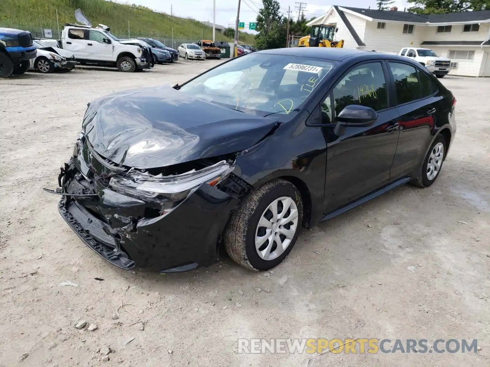 2 Photograph of a damaged car JTDEPRAE6LJ048679 TOYOTA COROLLA 2020