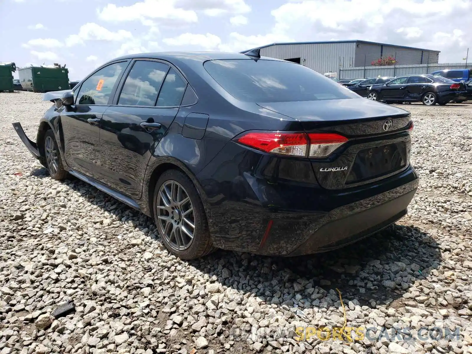 3 Photograph of a damaged car JTDEPRAE6LJ048827 TOYOTA COROLLA 2020