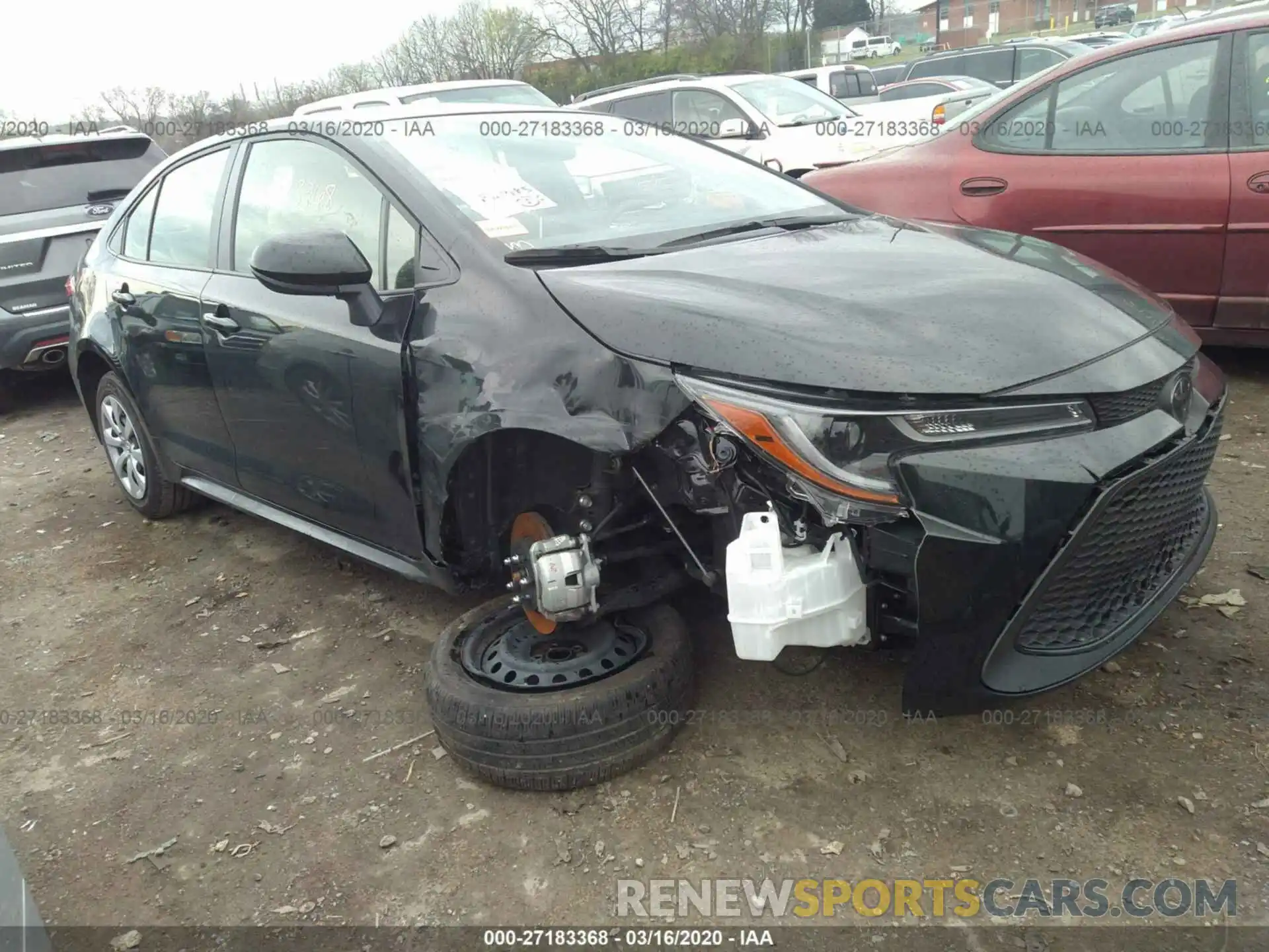 1 Photograph of a damaged car JTDEPRAE6LJ050898 TOYOTA COROLLA 2020