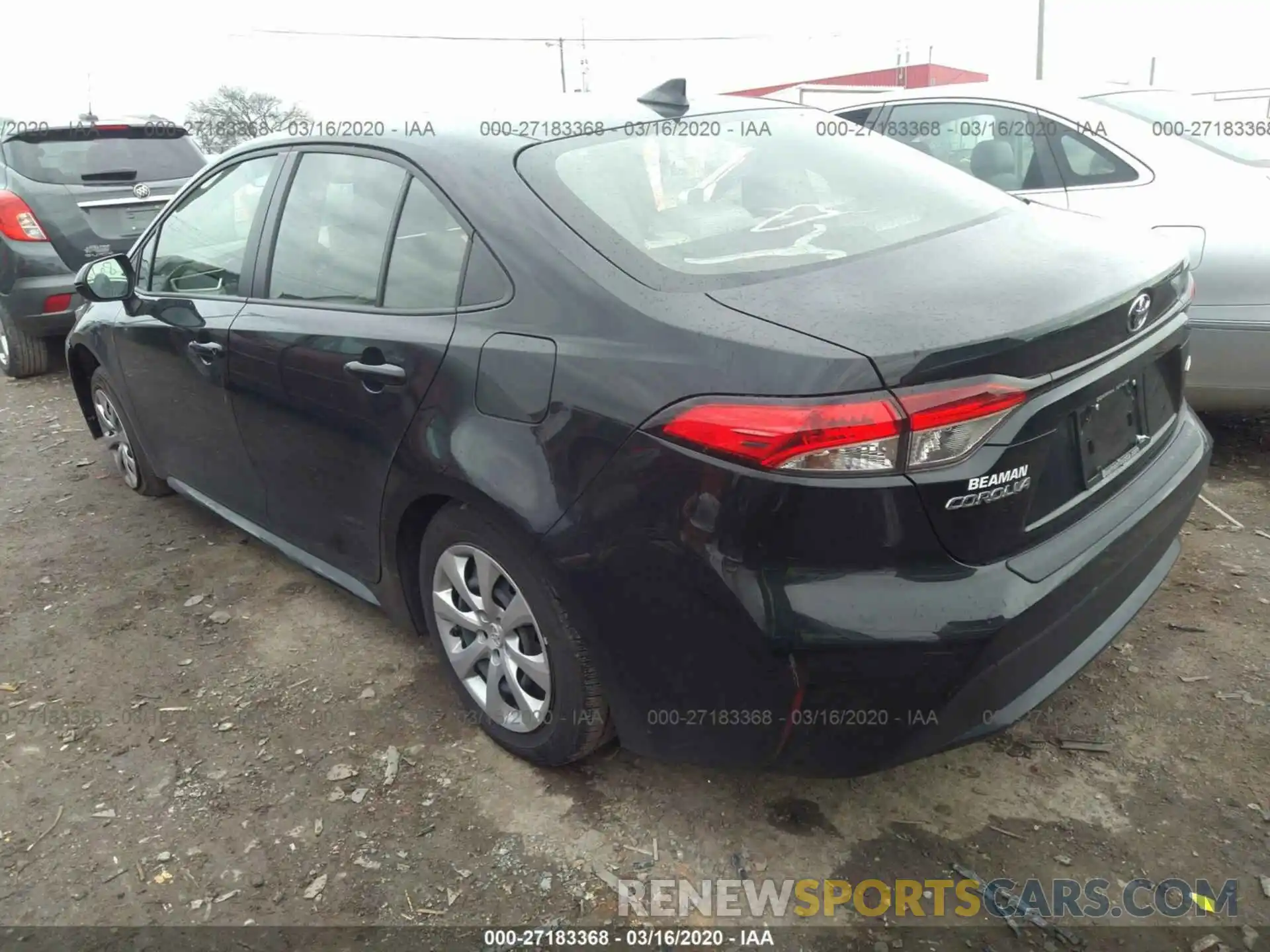 3 Photograph of a damaged car JTDEPRAE6LJ050898 TOYOTA COROLLA 2020