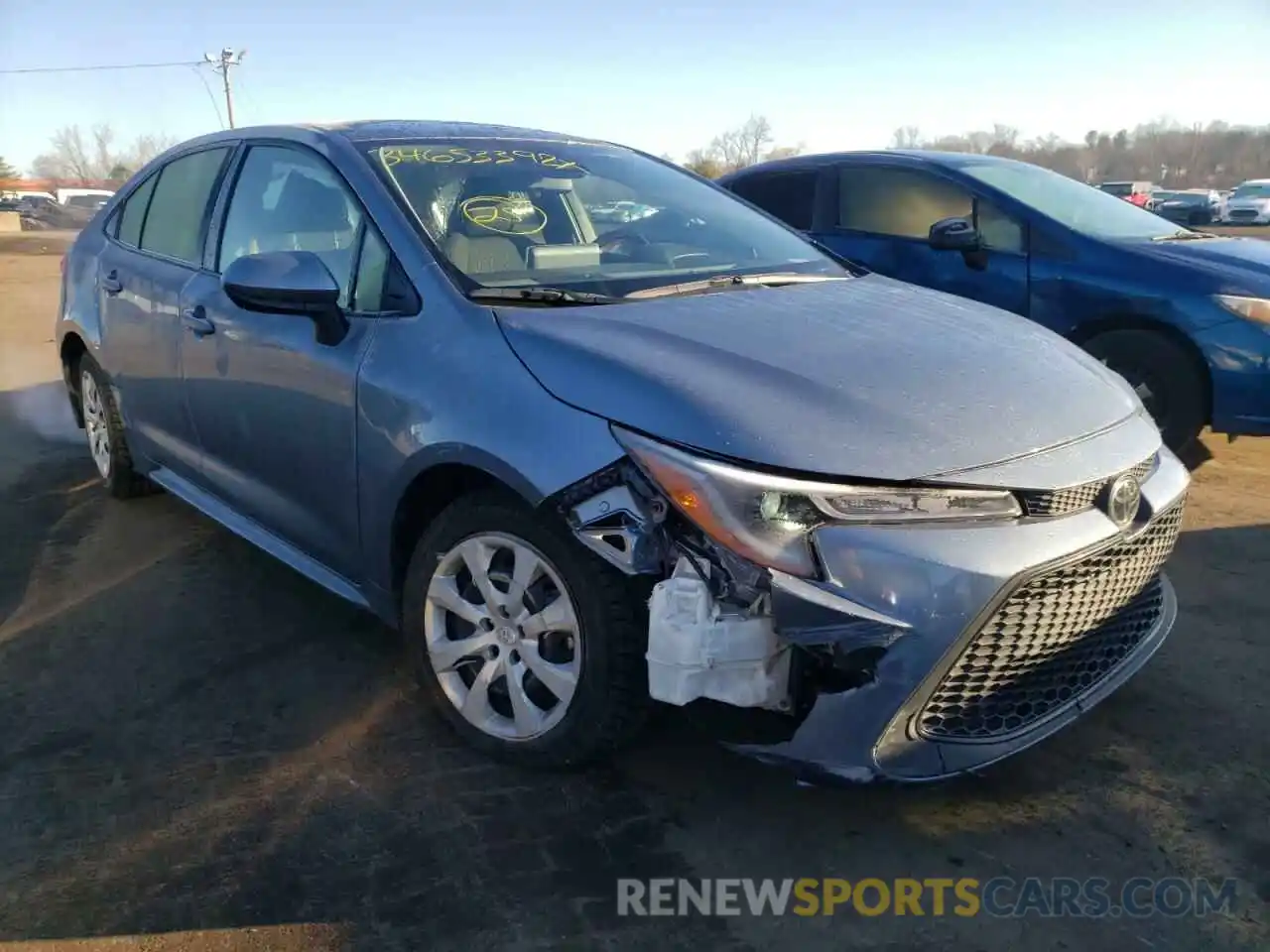 1 Photograph of a damaged car JTDEPRAE6LJ051047 TOYOTA COROLLA 2020