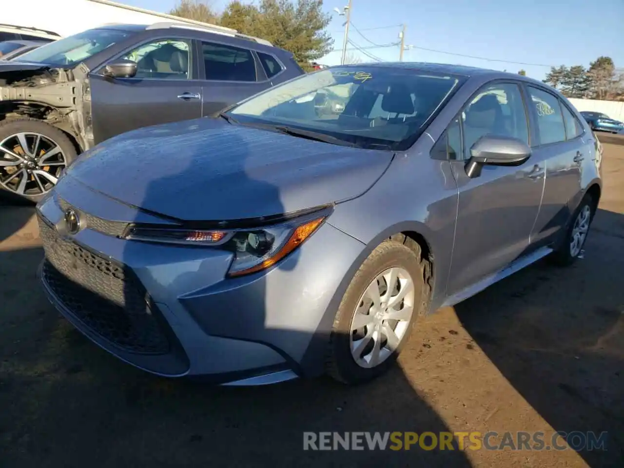 2 Photograph of a damaged car JTDEPRAE6LJ051047 TOYOTA COROLLA 2020