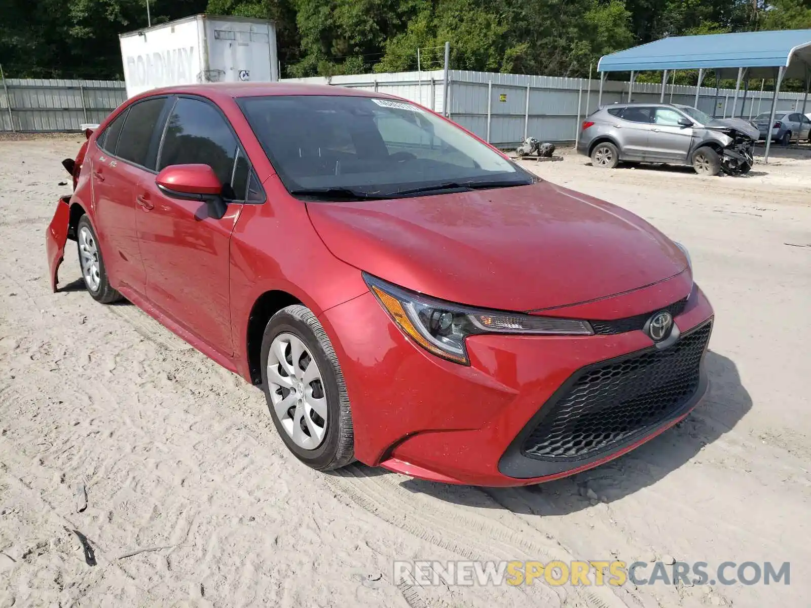 1 Photograph of a damaged car JTDEPRAE6LJ051159 TOYOTA COROLLA 2020