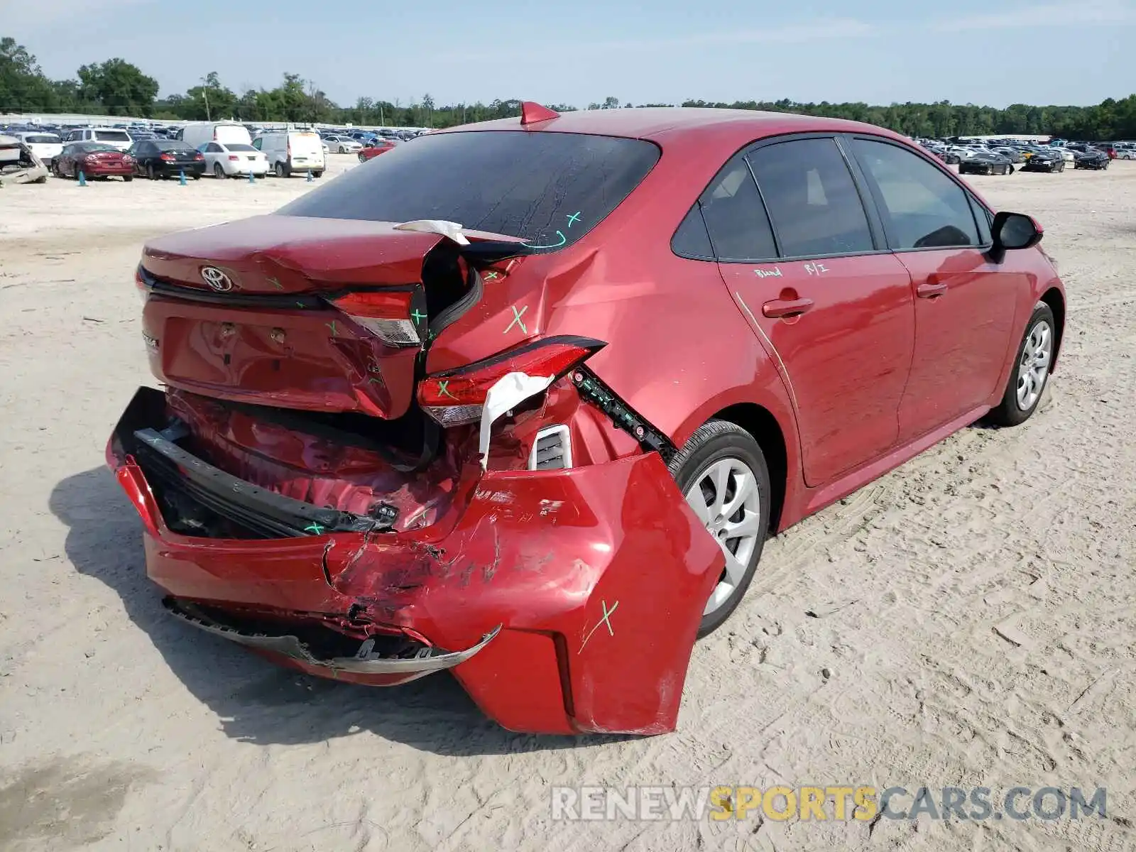 4 Photograph of a damaged car JTDEPRAE6LJ051159 TOYOTA COROLLA 2020