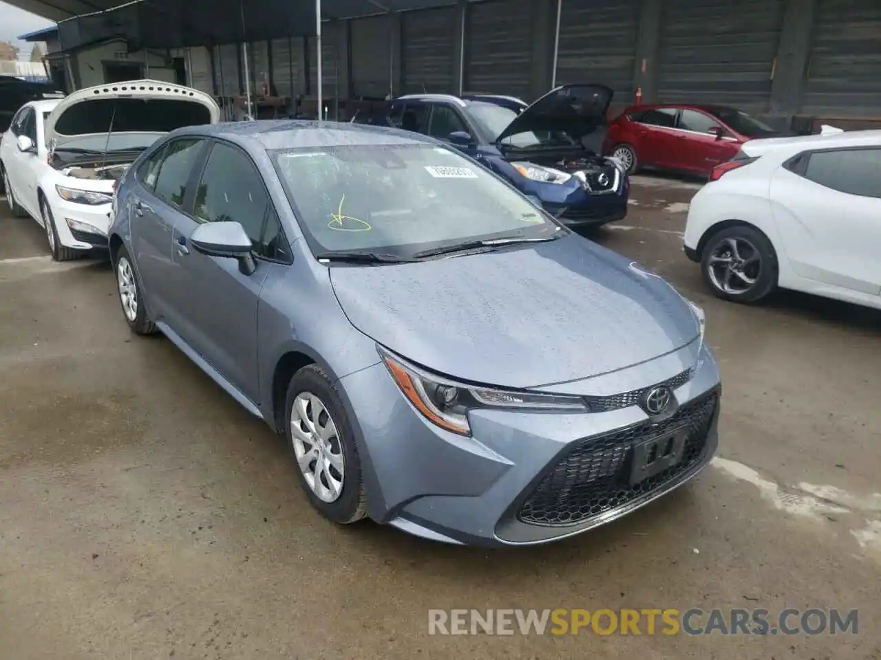 1 Photograph of a damaged car JTDEPRAE6LJ051291 TOYOTA COROLLA 2020