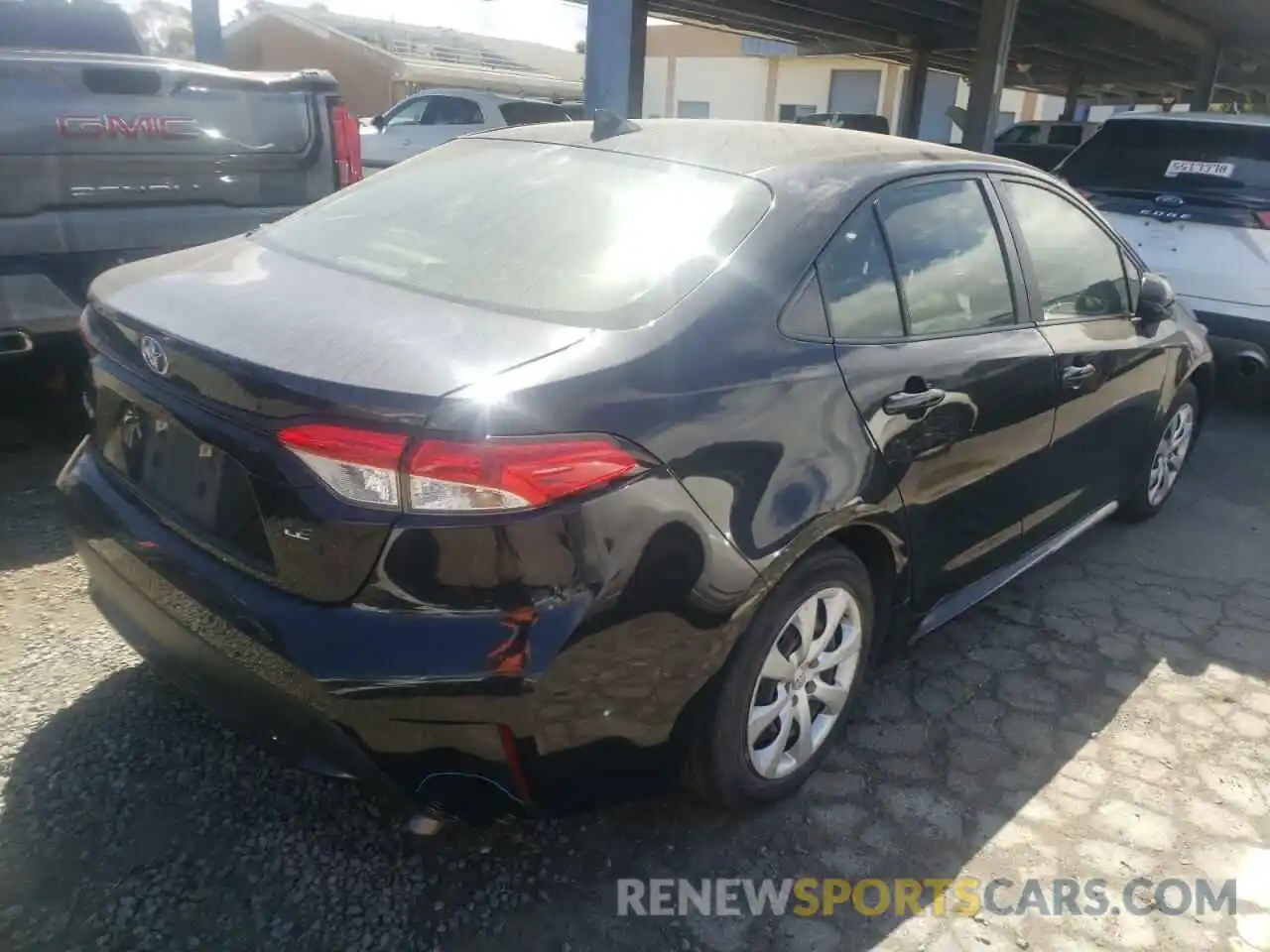 4 Photograph of a damaged car JTDEPRAE6LJ051551 TOYOTA COROLLA 2020