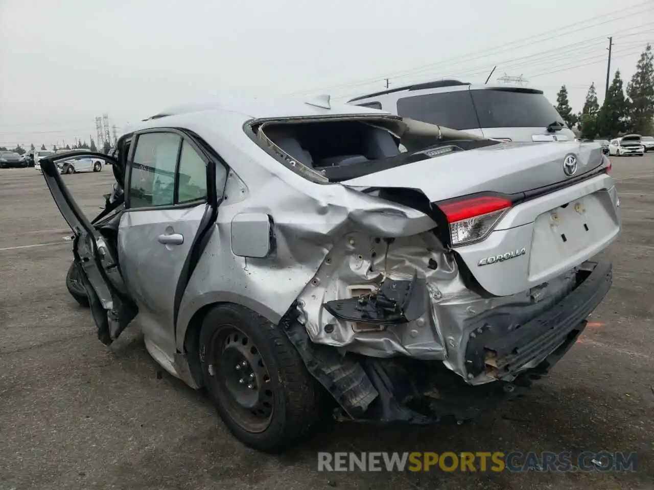 3 Photograph of a damaged car JTDEPRAE6LJ051565 TOYOTA COROLLA 2020