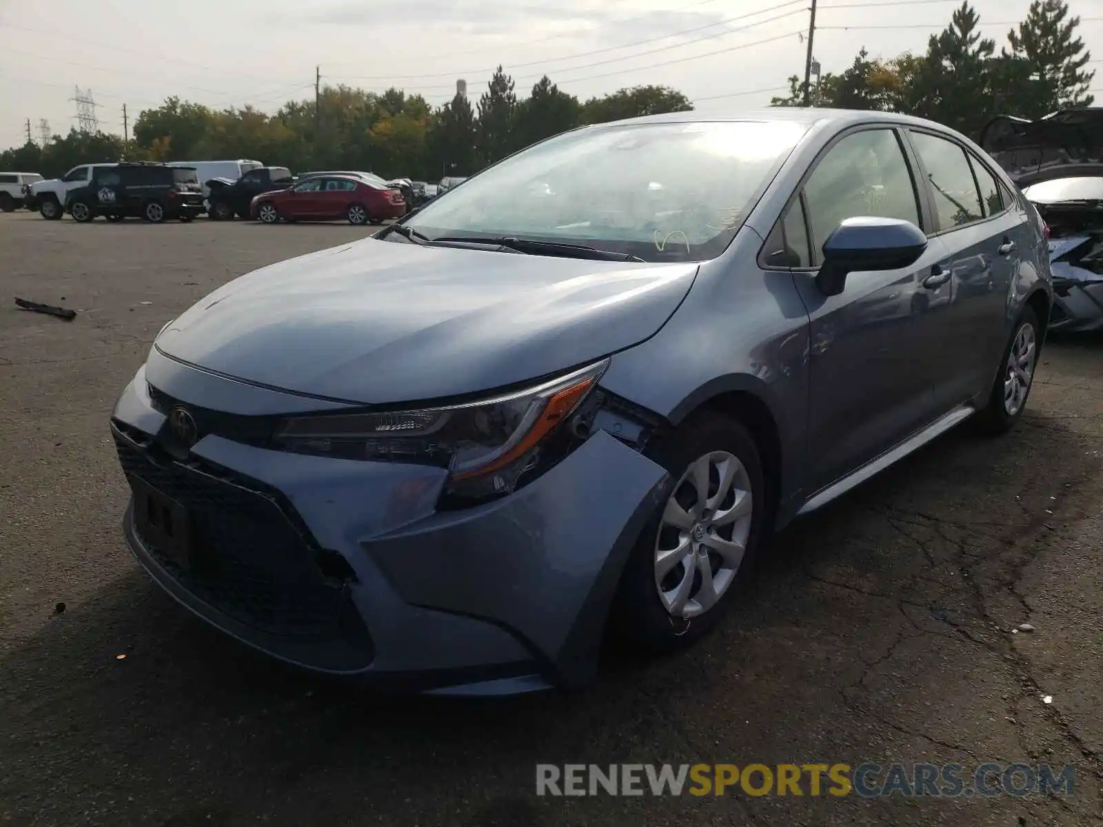 2 Photograph of a damaged car JTDEPRAE6LJ051601 TOYOTA COROLLA 2020