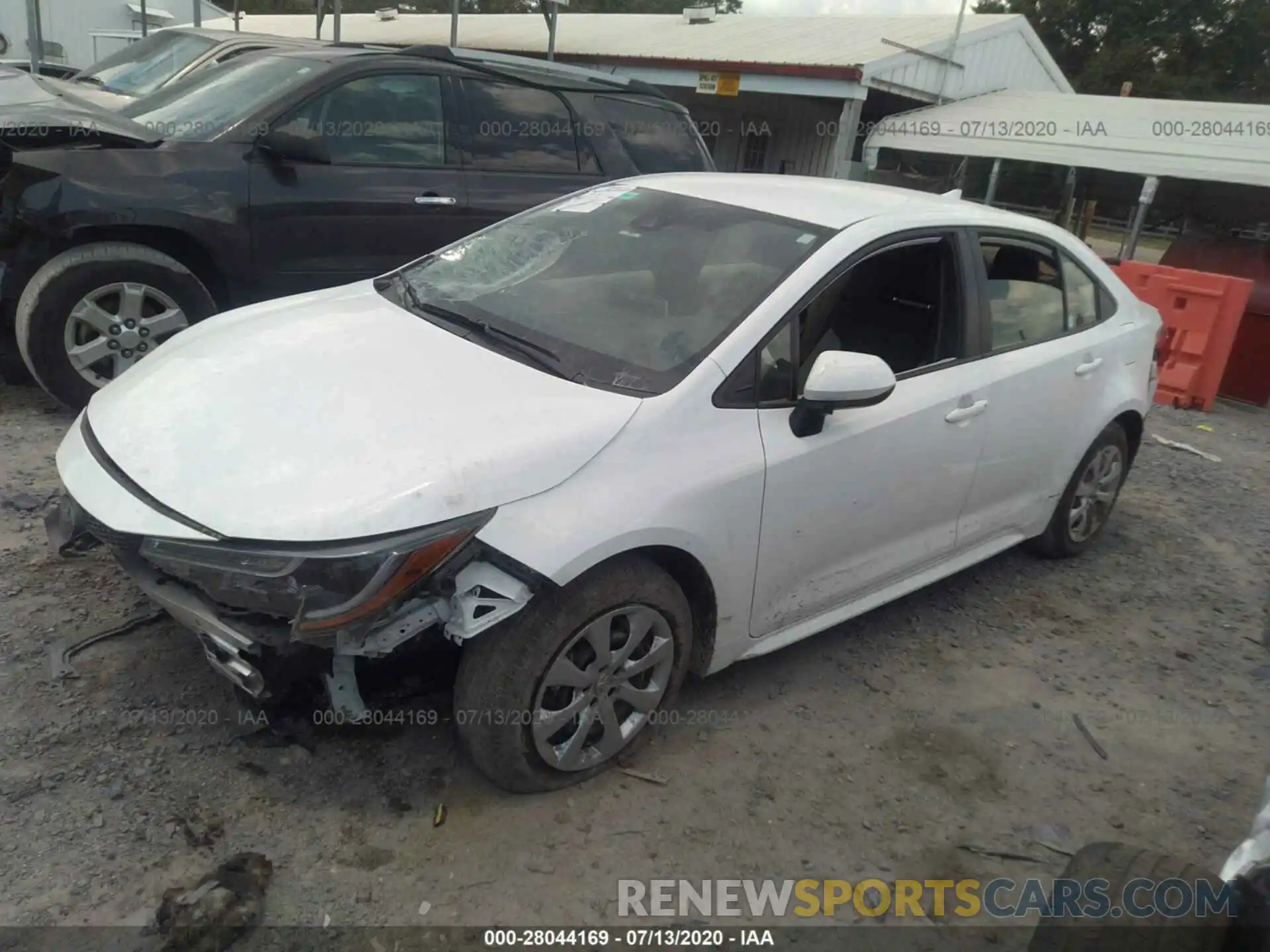 2 Photograph of a damaged car JTDEPRAE6LJ051713 TOYOTA COROLLA 2020