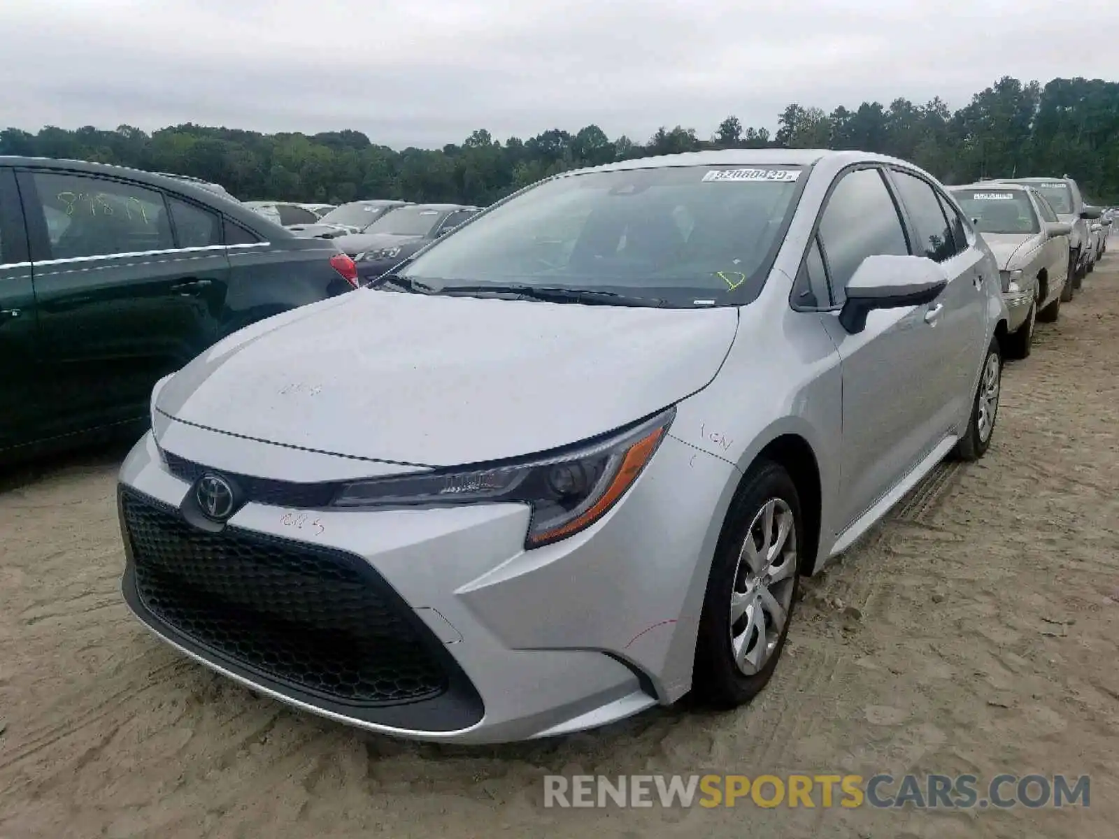 2 Photograph of a damaged car JTDEPRAE6LJ051954 TOYOTA COROLLA 2020