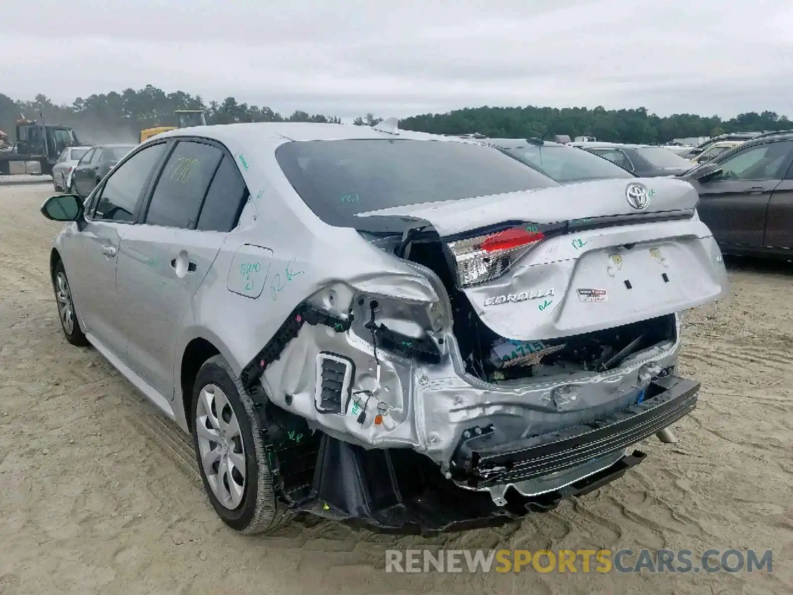 3 Photograph of a damaged car JTDEPRAE6LJ051954 TOYOTA COROLLA 2020