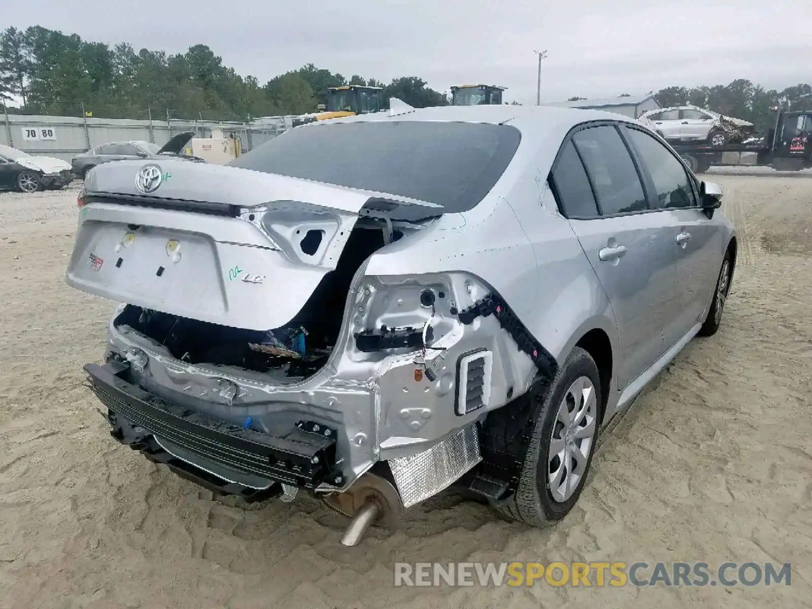 4 Photograph of a damaged car JTDEPRAE6LJ051954 TOYOTA COROLLA 2020