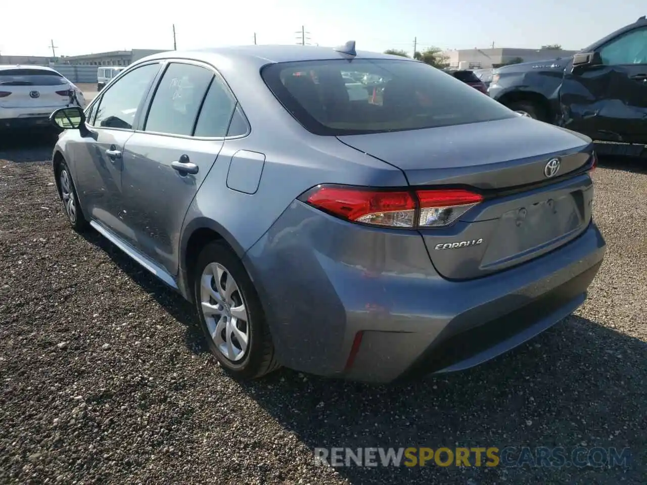 3 Photograph of a damaged car JTDEPRAE6LJ051971 TOYOTA COROLLA 2020