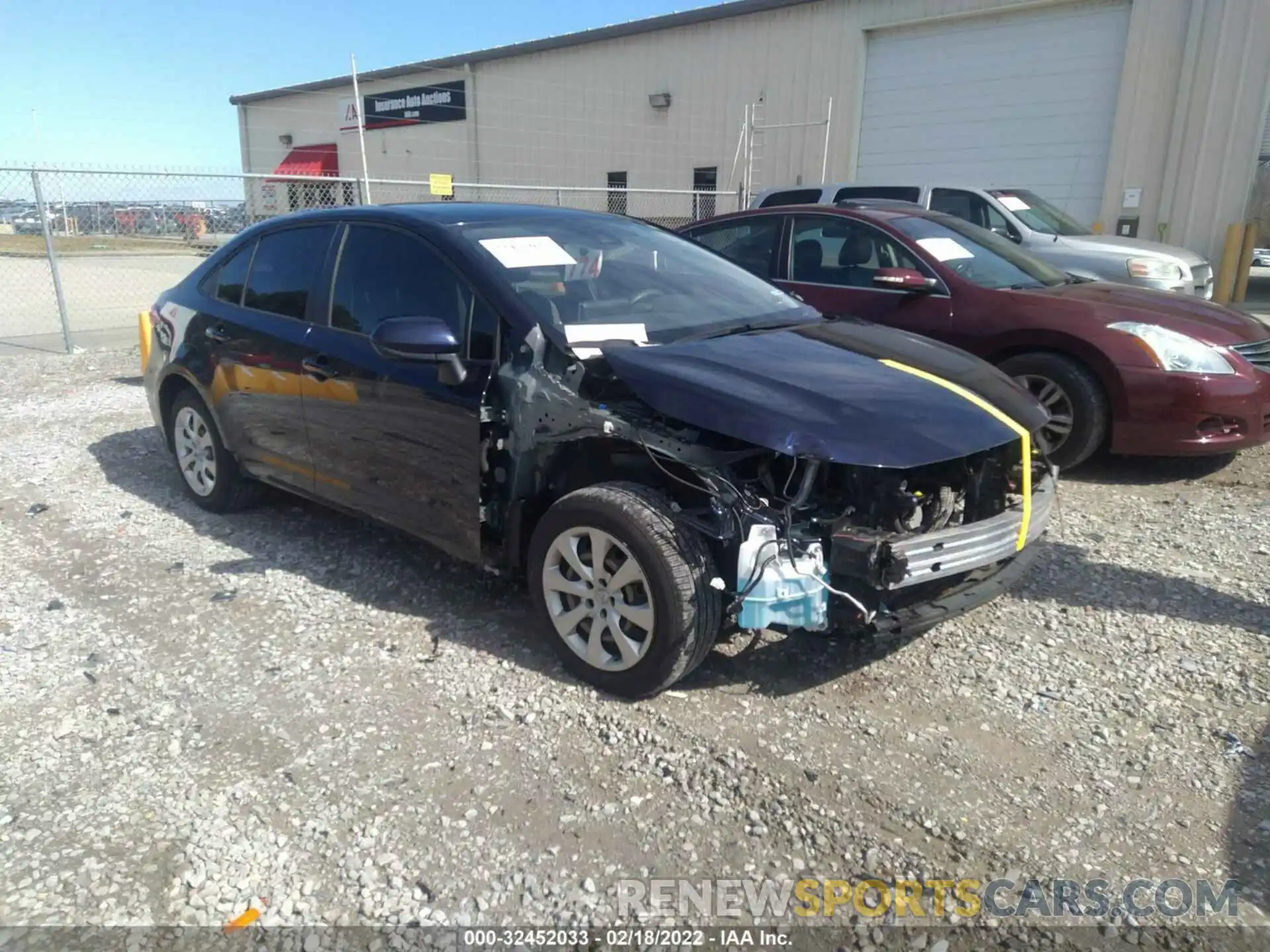 1 Photograph of a damaged car JTDEPRAE6LJ052067 TOYOTA COROLLA 2020