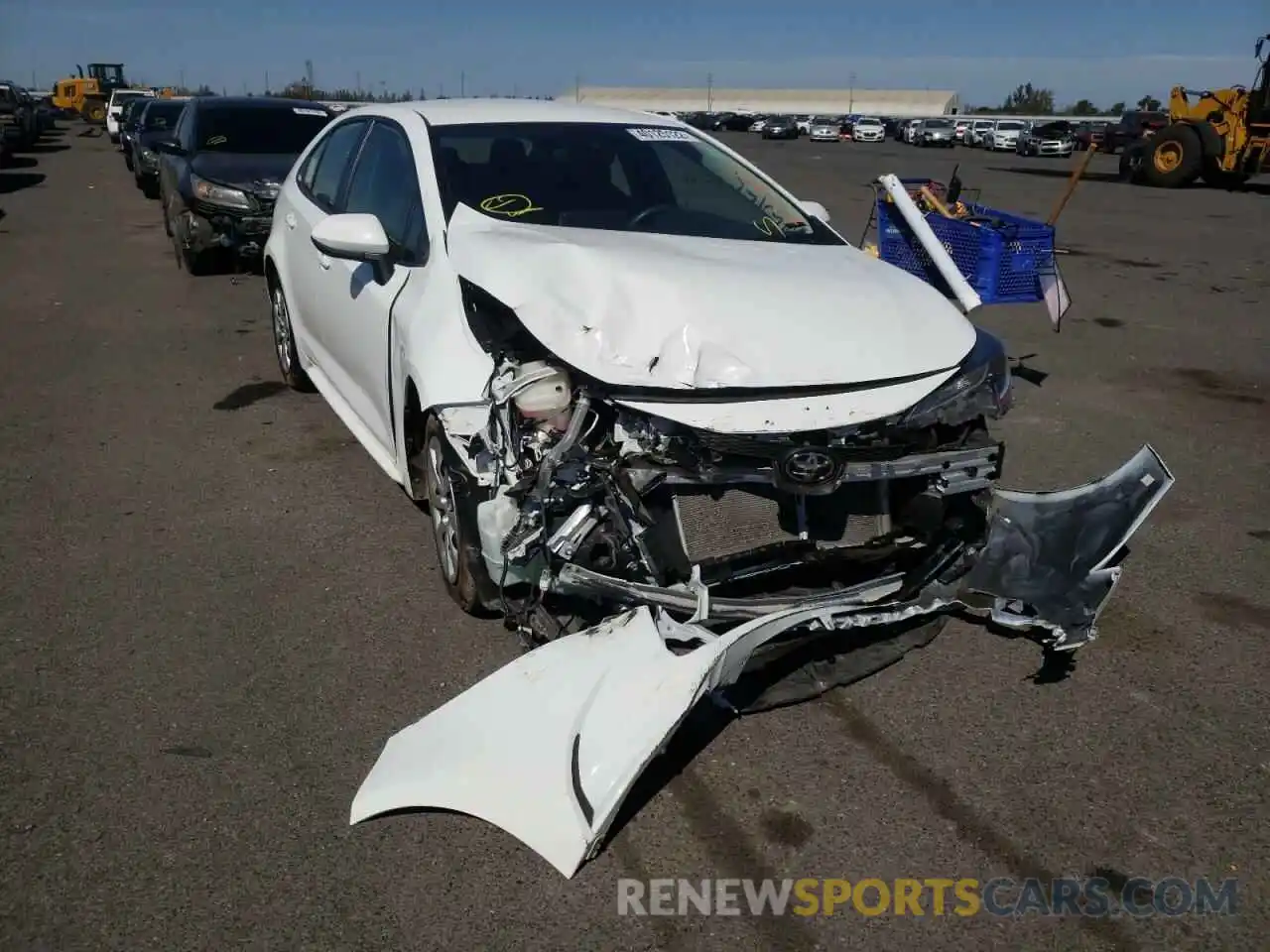 1 Photograph of a damaged car JTDEPRAE6LJ052196 TOYOTA COROLLA 2020