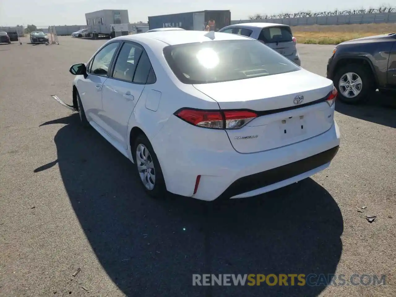 3 Photograph of a damaged car JTDEPRAE6LJ052196 TOYOTA COROLLA 2020