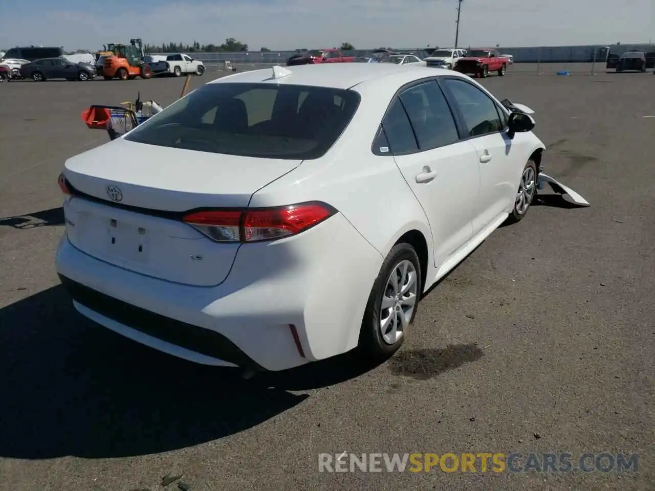 4 Photograph of a damaged car JTDEPRAE6LJ052196 TOYOTA COROLLA 2020