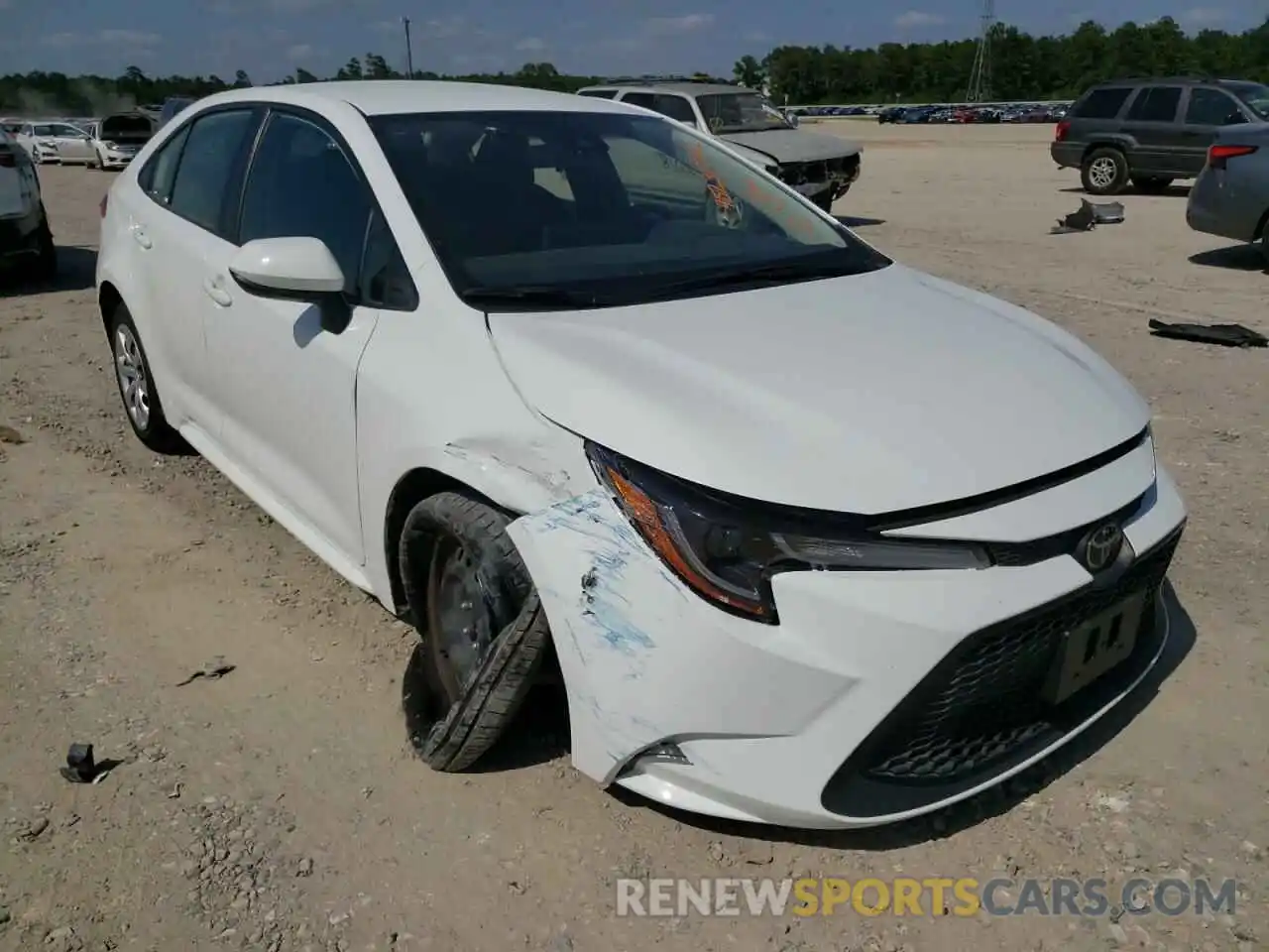 1 Photograph of a damaged car JTDEPRAE6LJ052215 TOYOTA COROLLA 2020