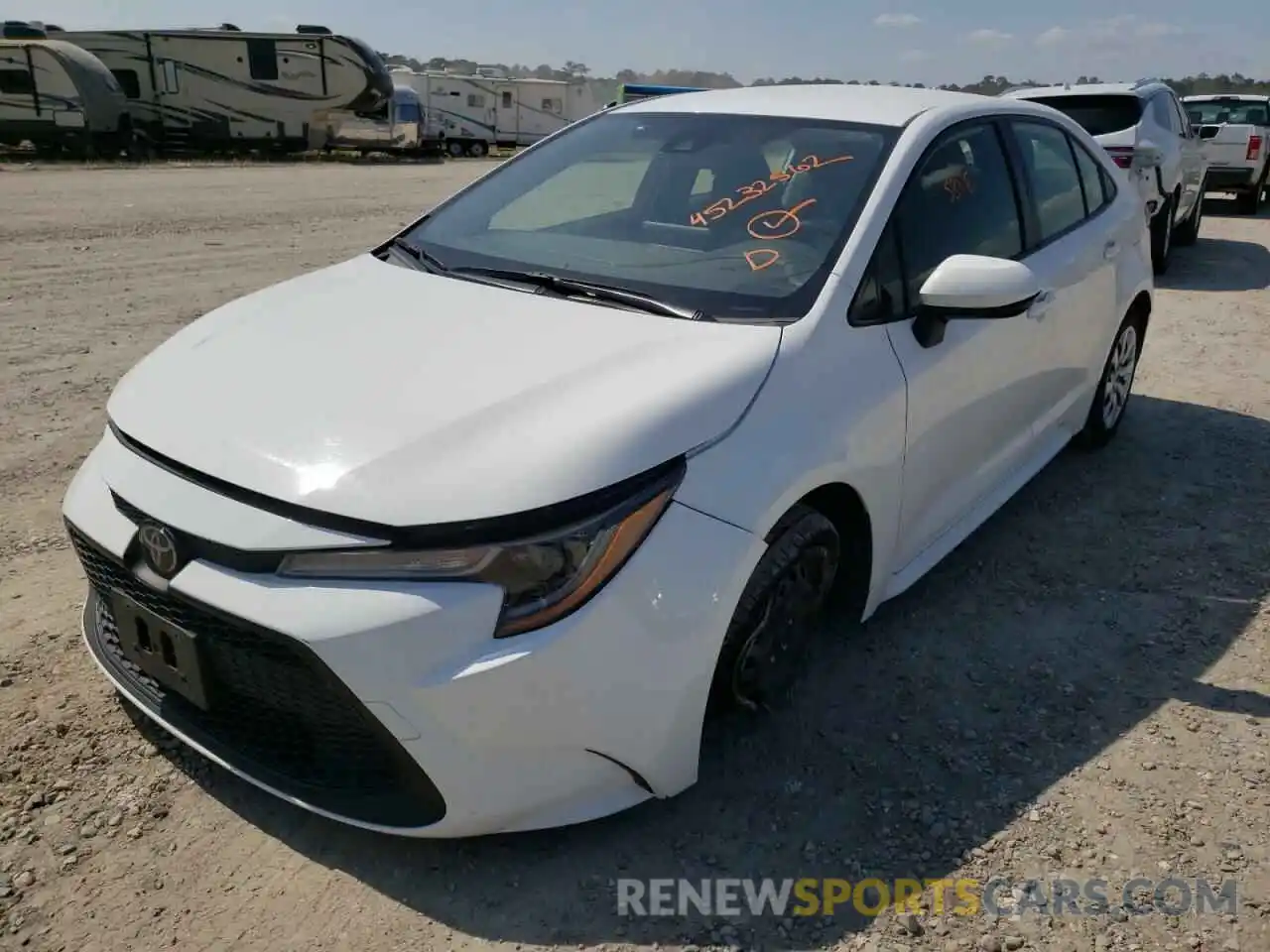 2 Photograph of a damaged car JTDEPRAE6LJ052215 TOYOTA COROLLA 2020