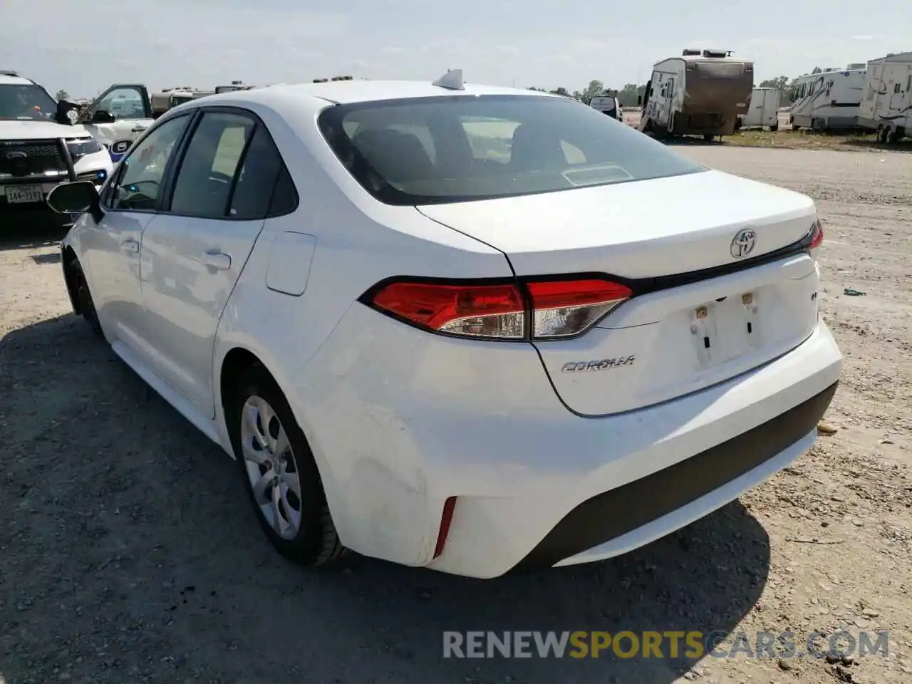 3 Photograph of a damaged car JTDEPRAE6LJ052215 TOYOTA COROLLA 2020