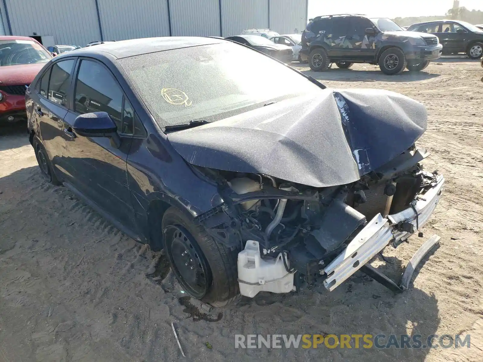 1 Photograph of a damaged car JTDEPRAE6LJ052439 TOYOTA COROLLA 2020