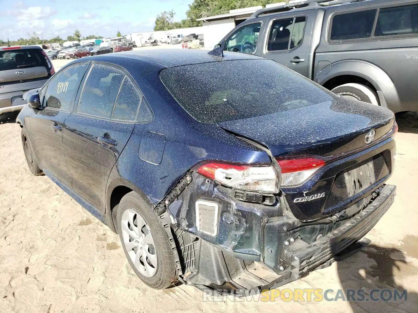 3 Photograph of a damaged car JTDEPRAE6LJ052439 TOYOTA COROLLA 2020