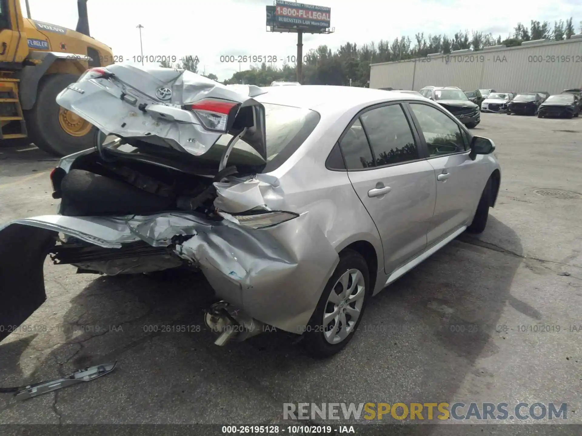 4 Photograph of a damaged car JTDEPRAE6LJ052442 TOYOTA COROLLA 2020