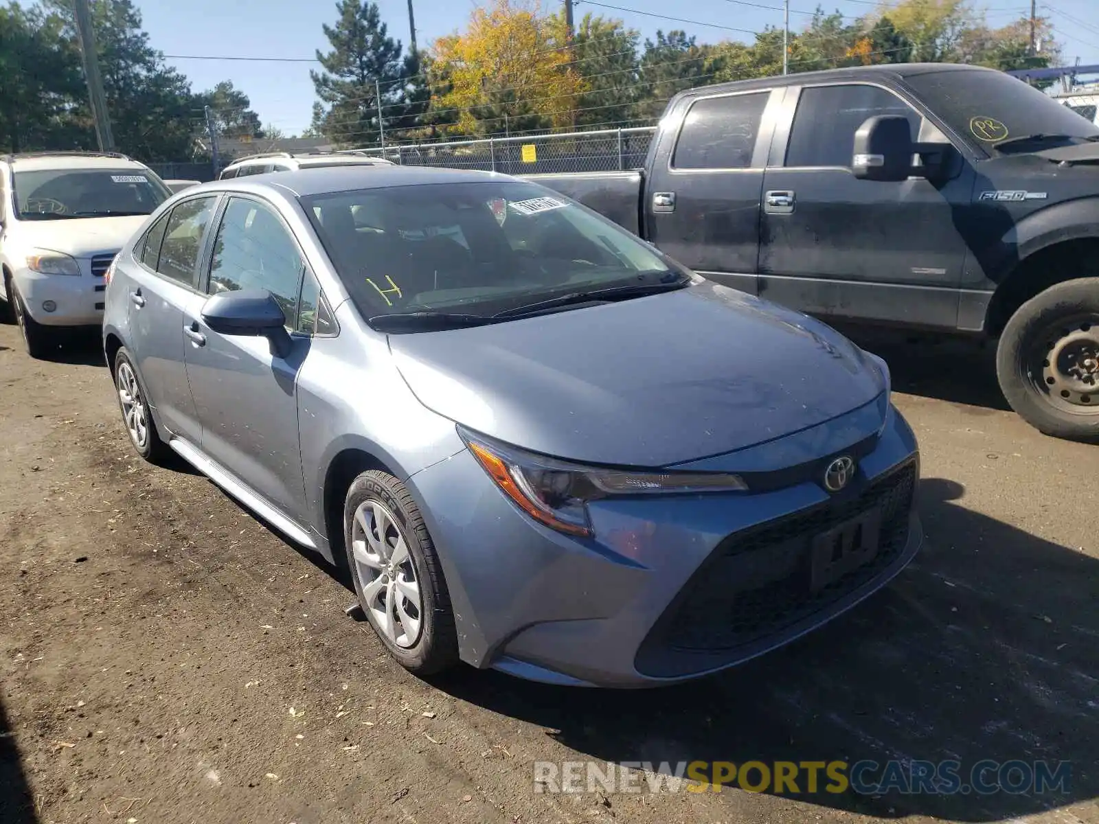 1 Photograph of a damaged car JTDEPRAE6LJ052456 TOYOTA COROLLA 2020