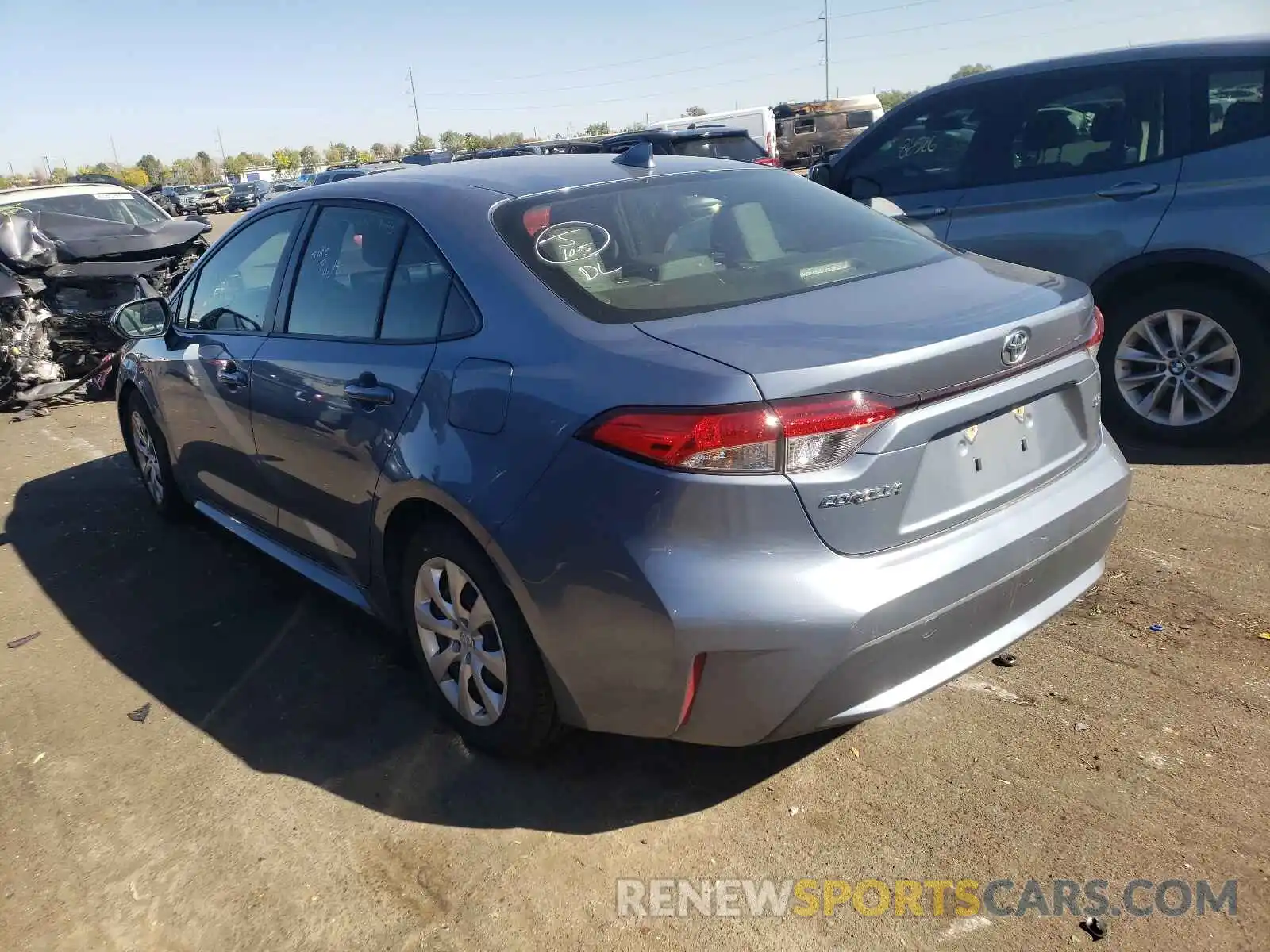 3 Photograph of a damaged car JTDEPRAE6LJ052456 TOYOTA COROLLA 2020