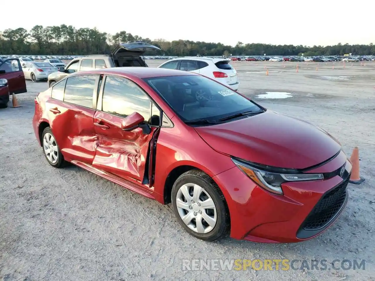 1 Photograph of a damaged car JTDEPRAE6LJ052506 TOYOTA COROLLA 2020