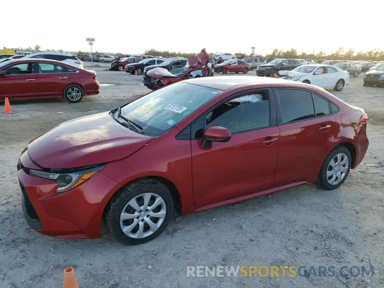 2 Photograph of a damaged car JTDEPRAE6LJ052506 TOYOTA COROLLA 2020