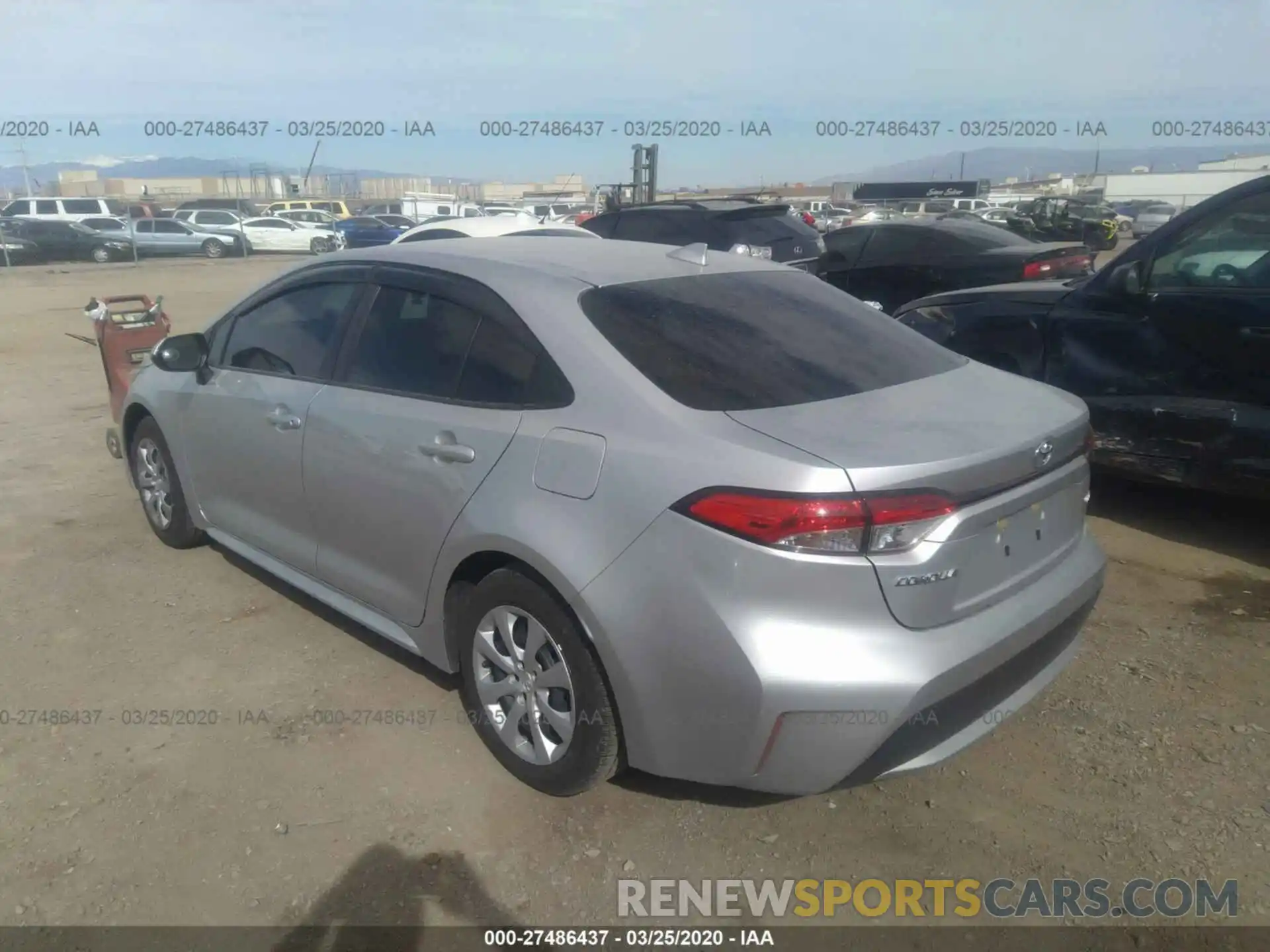 3 Photograph of a damaged car JTDEPRAE6LJ052778 TOYOTA COROLLA 2020