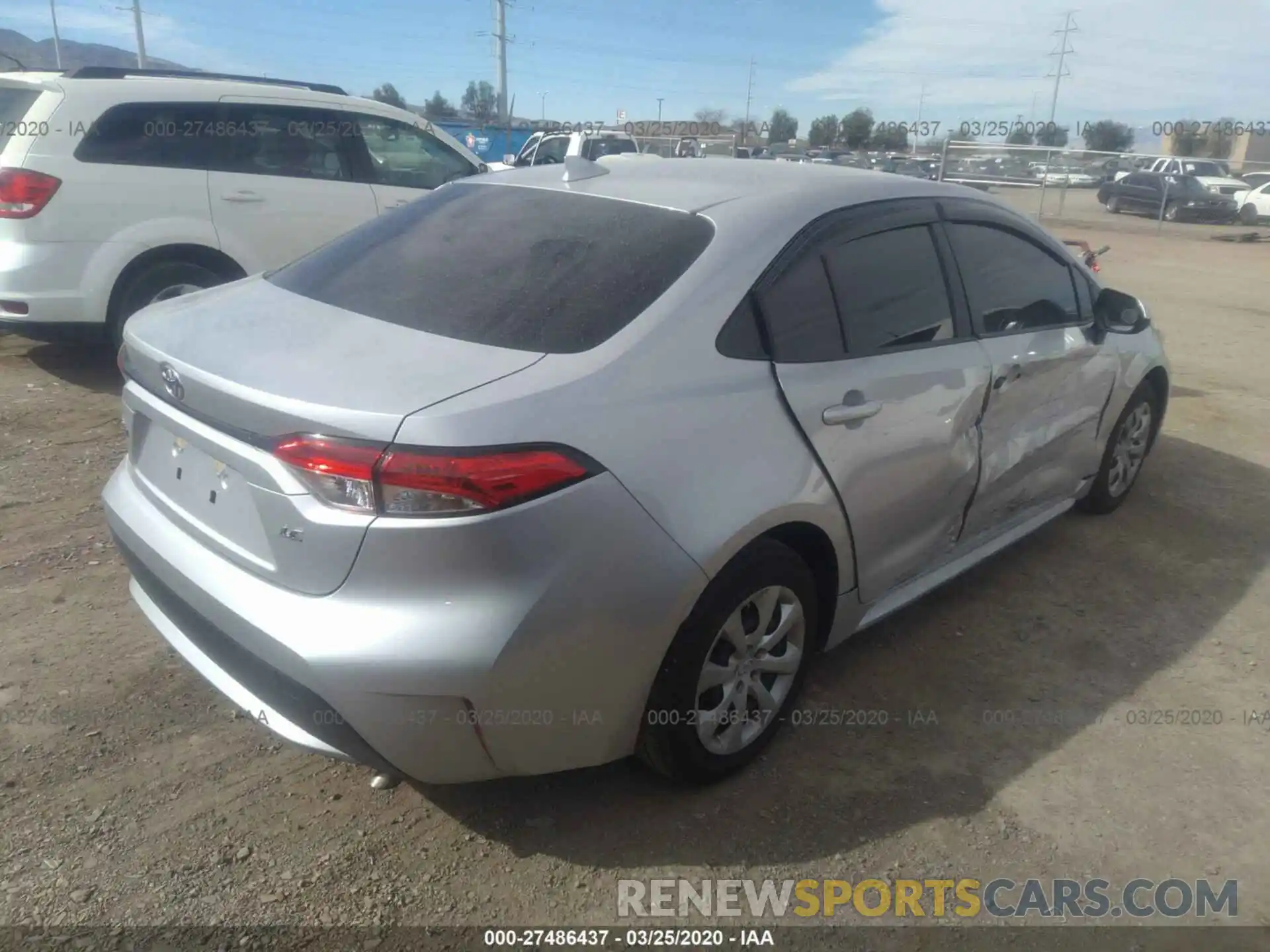 4 Photograph of a damaged car JTDEPRAE6LJ052778 TOYOTA COROLLA 2020