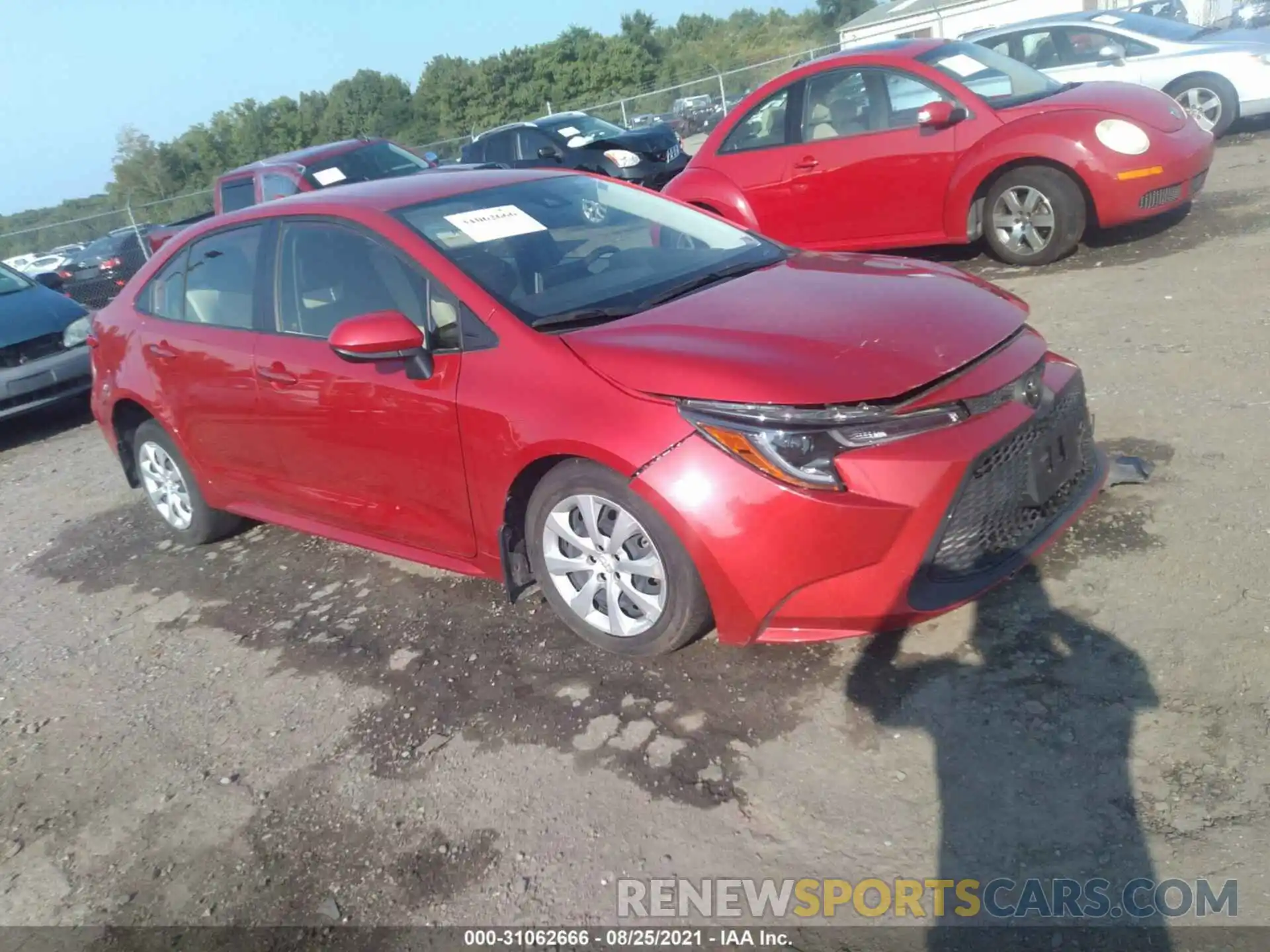 1 Photograph of a damaged car JTDEPRAE6LJ053137 TOYOTA COROLLA 2020