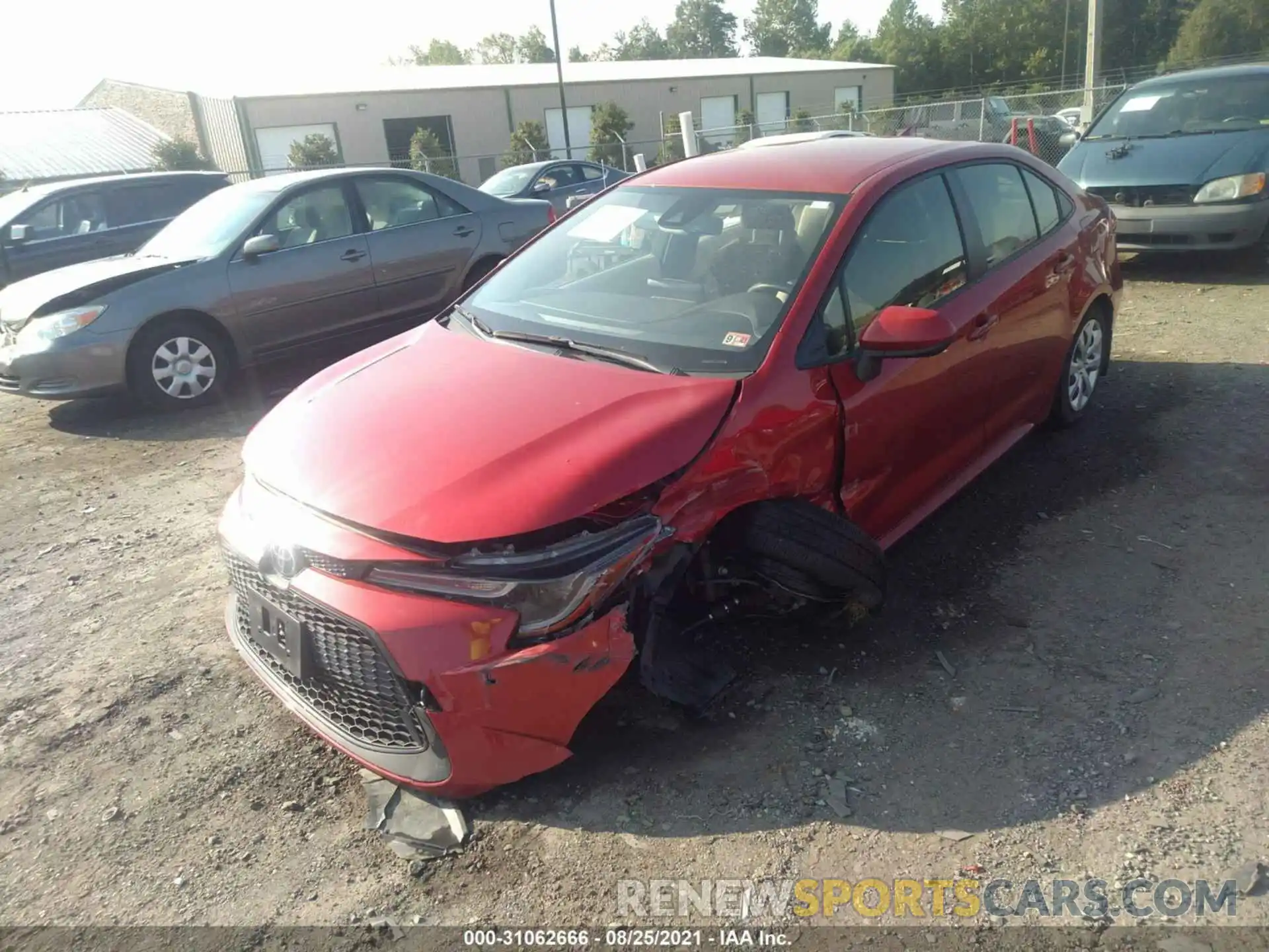 2 Photograph of a damaged car JTDEPRAE6LJ053137 TOYOTA COROLLA 2020