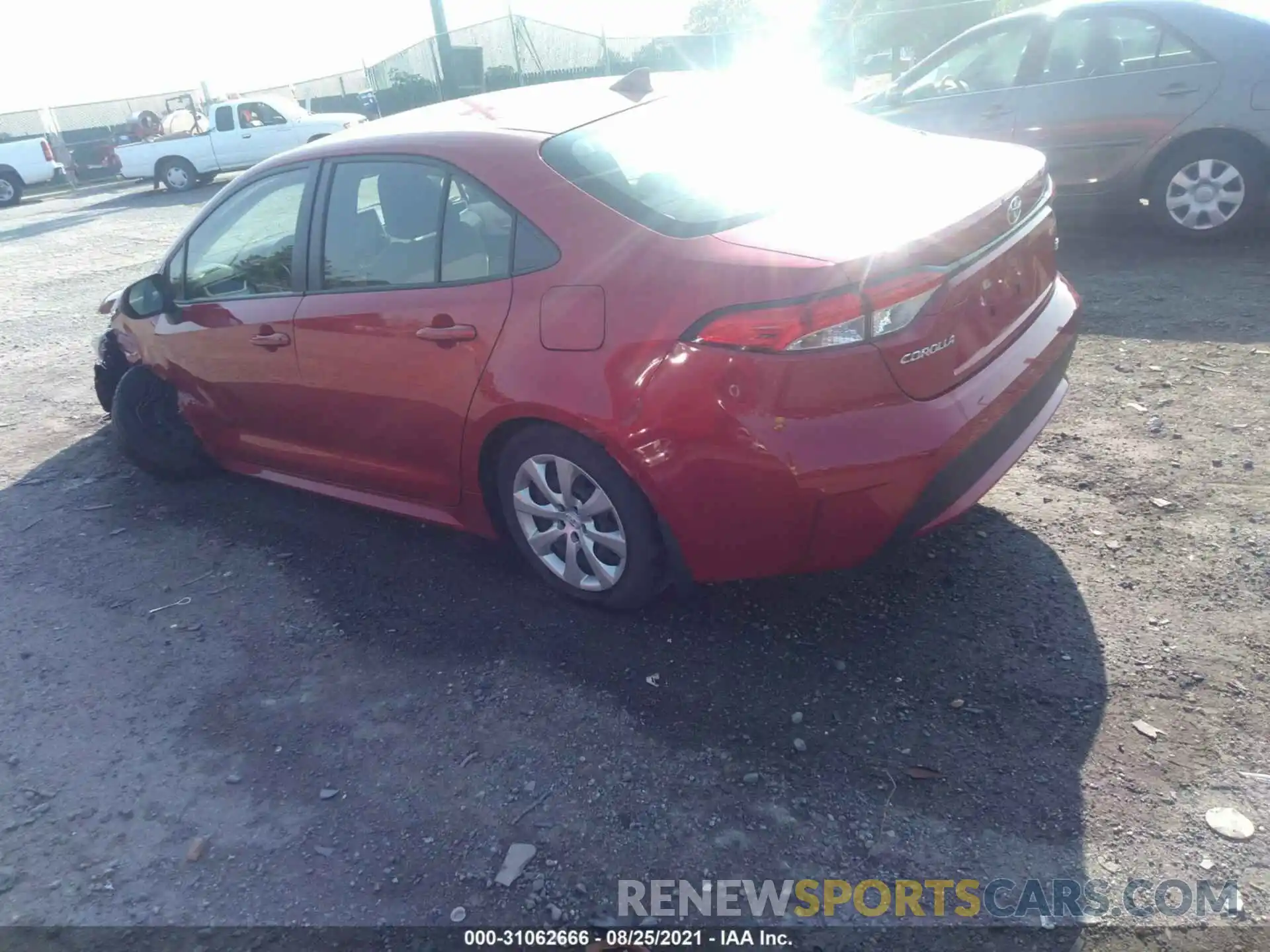 3 Photograph of a damaged car JTDEPRAE6LJ053137 TOYOTA COROLLA 2020