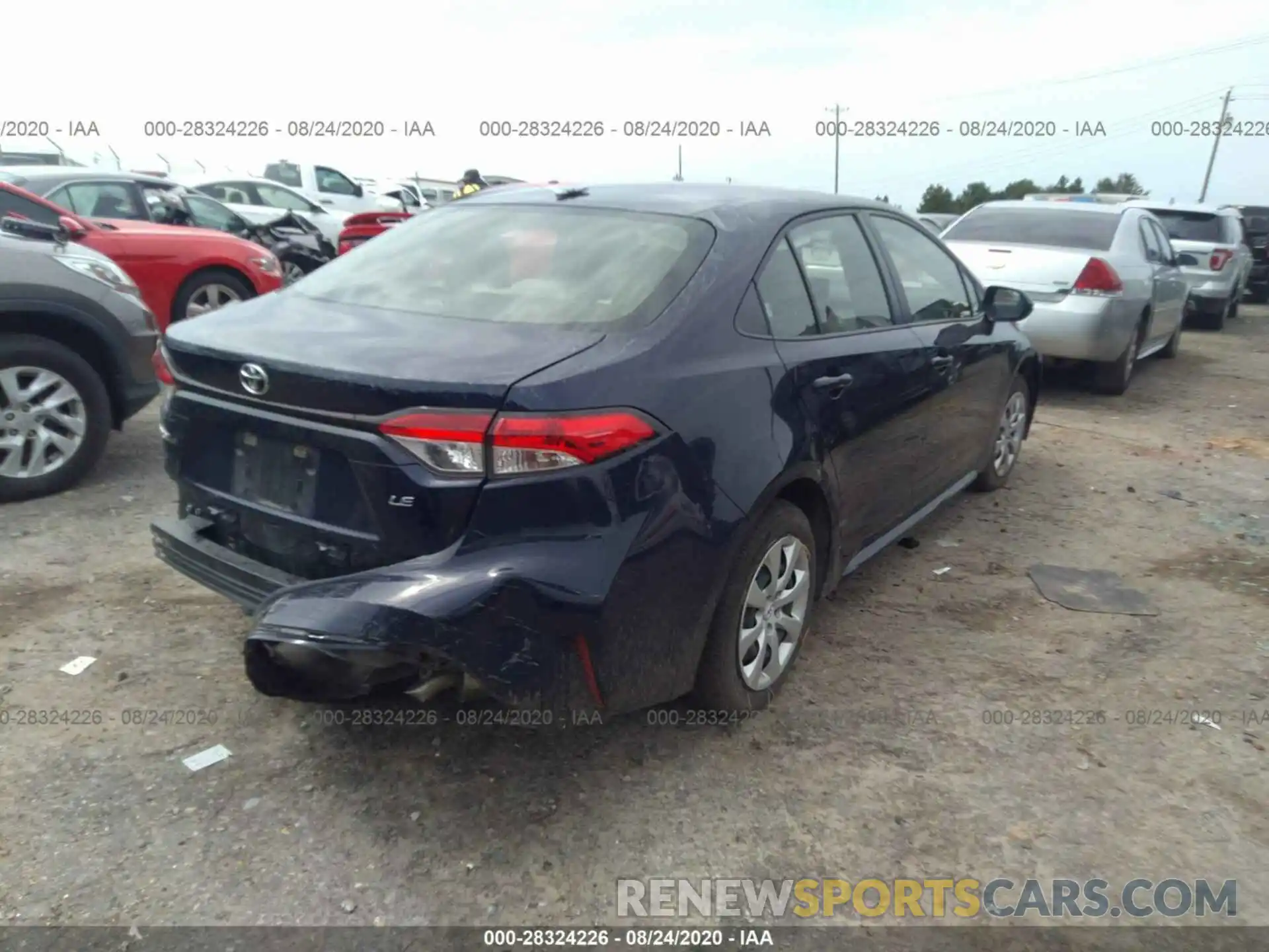 4 Photograph of a damaged car JTDEPRAE6LJ053672 TOYOTA COROLLA 2020