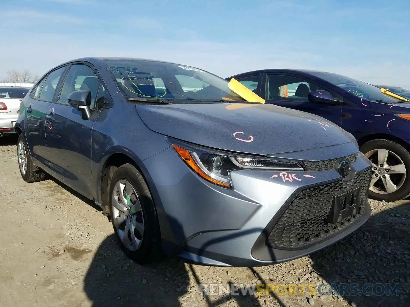 1 Photograph of a damaged car JTDEPRAE6LJ053784 TOYOTA COROLLA 2020