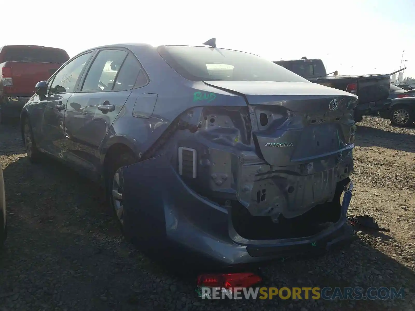 3 Photograph of a damaged car JTDEPRAE6LJ053784 TOYOTA COROLLA 2020