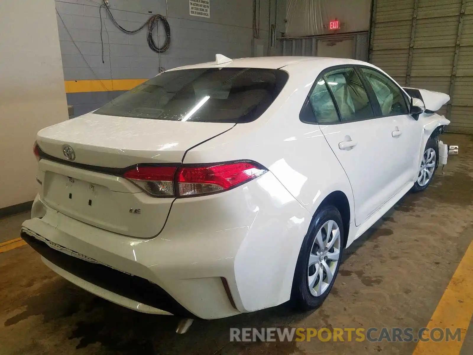 4 Photograph of a damaged car JTDEPRAE6LJ053932 TOYOTA COROLLA 2020