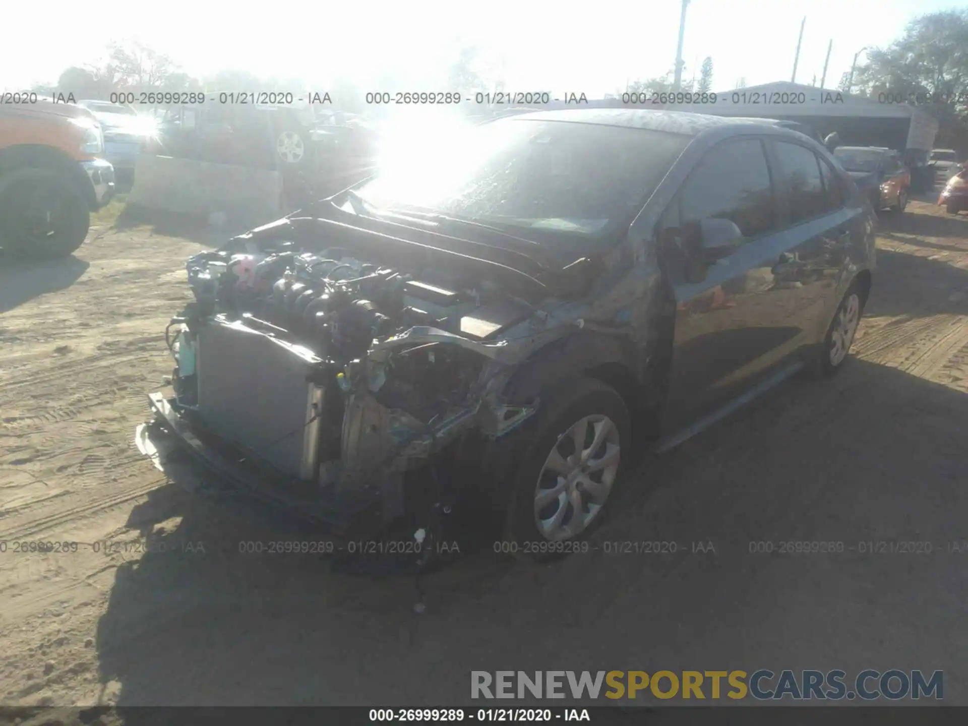 2 Photograph of a damaged car JTDEPRAE6LJ054367 TOYOTA COROLLA 2020