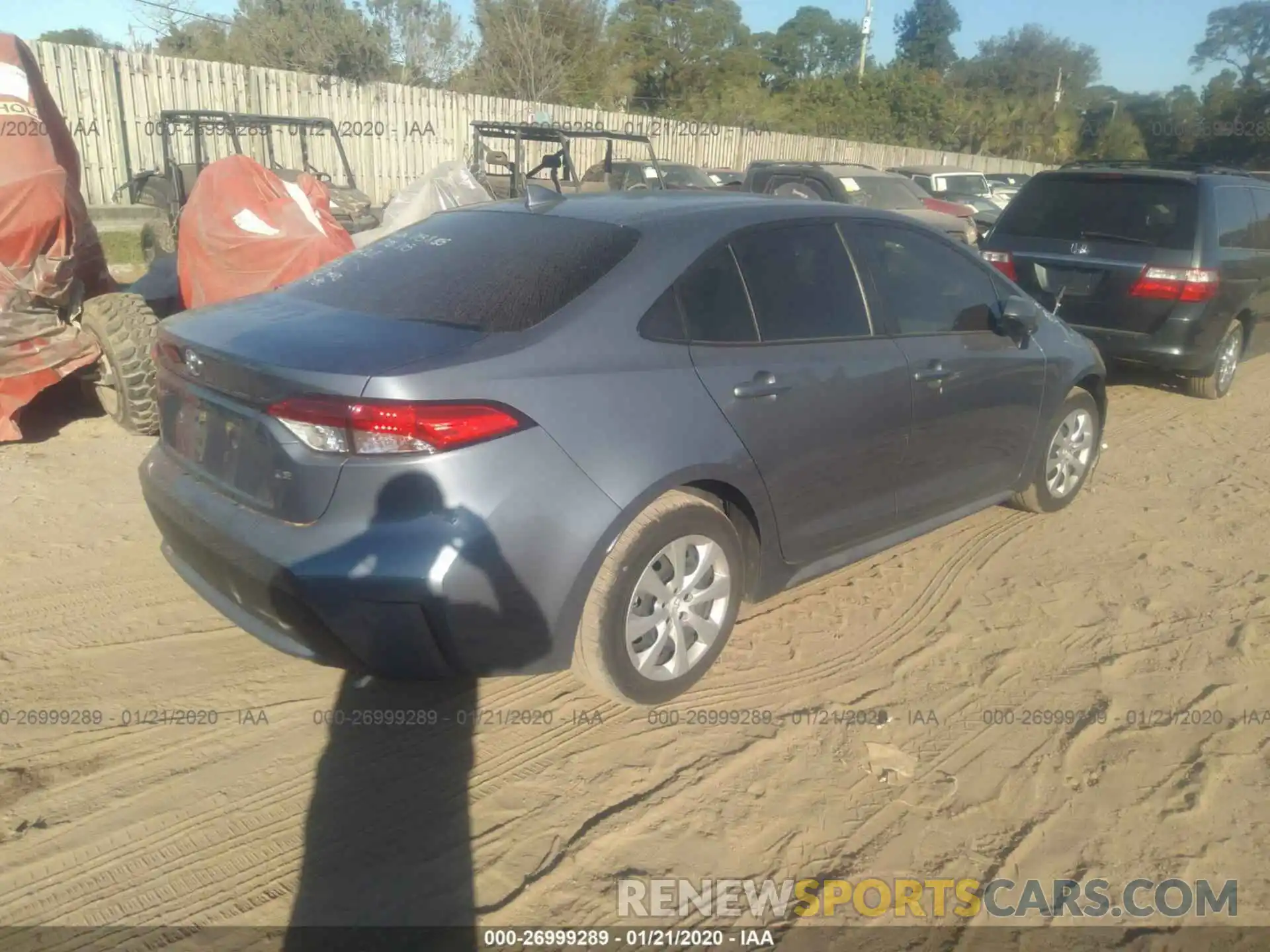 4 Photograph of a damaged car JTDEPRAE6LJ054367 TOYOTA COROLLA 2020