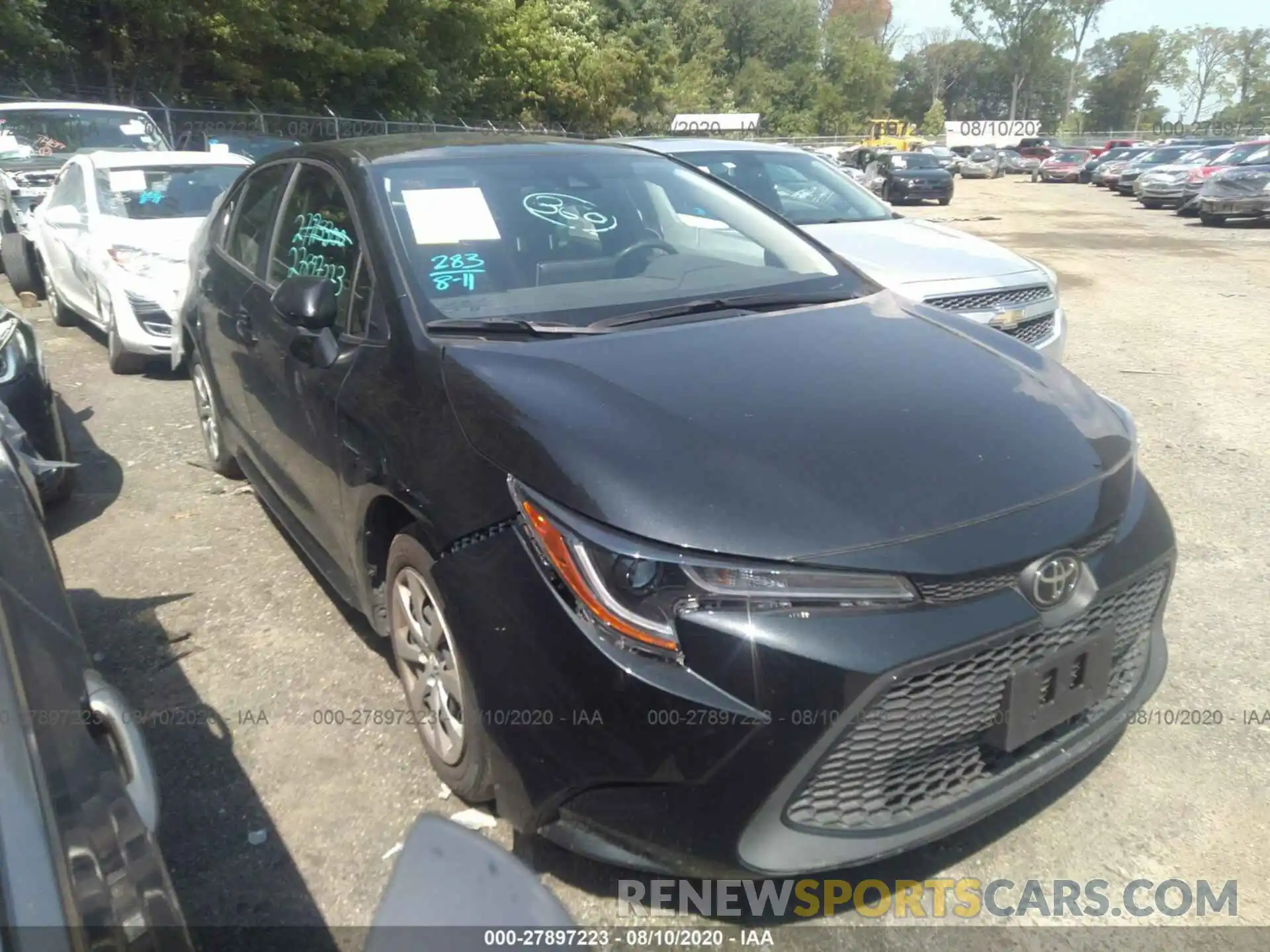 1 Photograph of a damaged car JTDEPRAE6LJ054403 TOYOTA COROLLA 2020