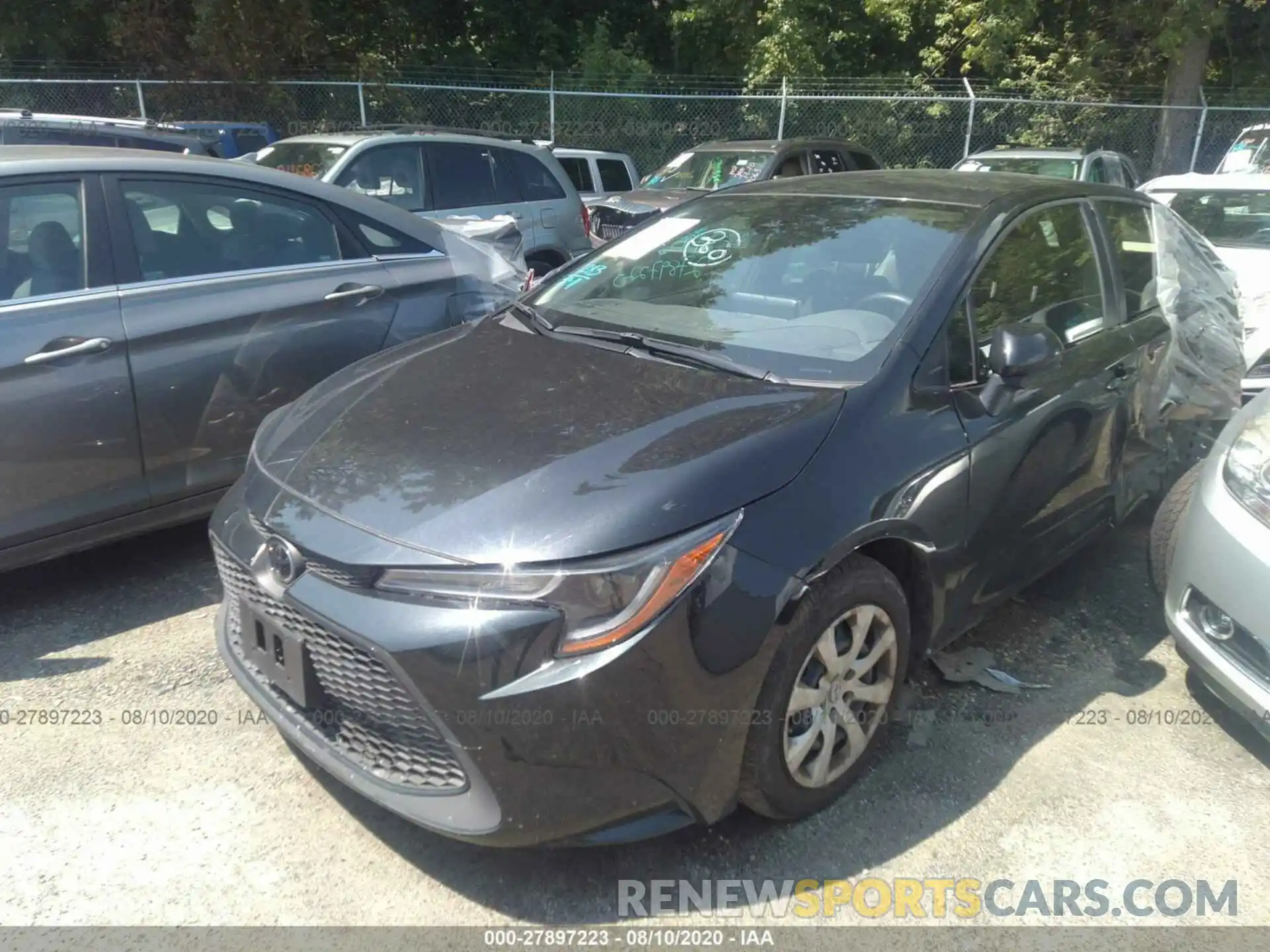 2 Photograph of a damaged car JTDEPRAE6LJ054403 TOYOTA COROLLA 2020